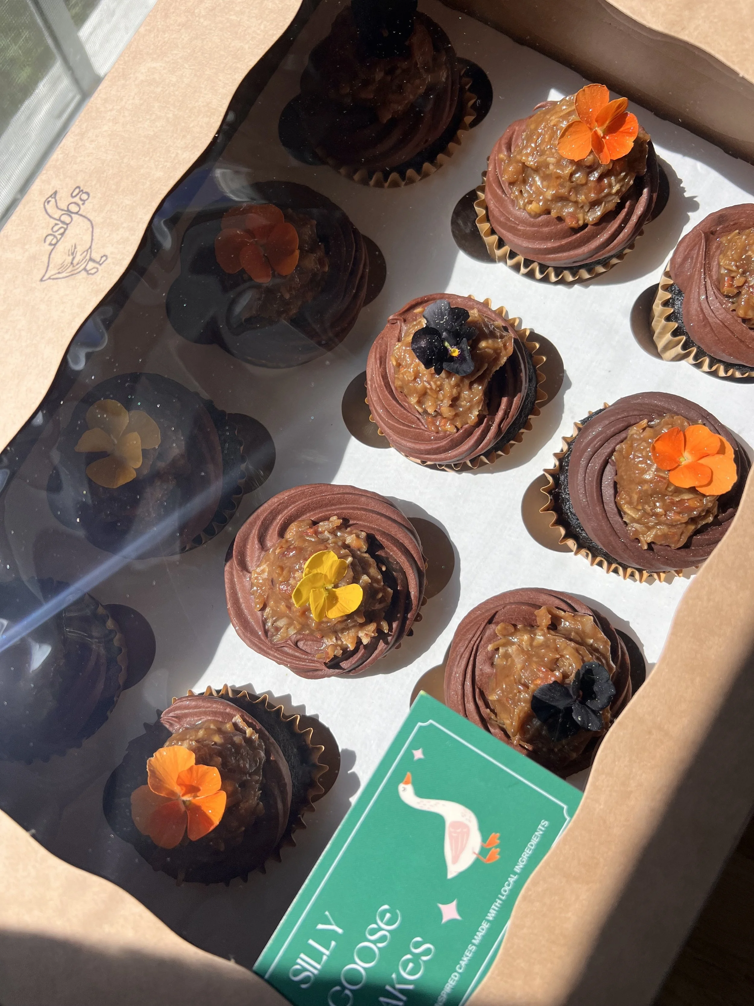 German Chocolate cupcakes