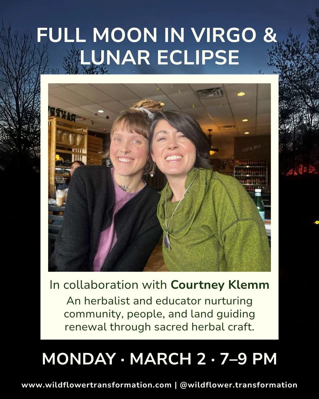Full Moon in Virgo &amp; Lunar Eclipse

This is a threshold moment.
A time to release what no longer fits&hellip;
and lovingly tend the sacred details of who you are becoming.

Virgo calls us into devotion to our bodies, our rituals, our healing, our