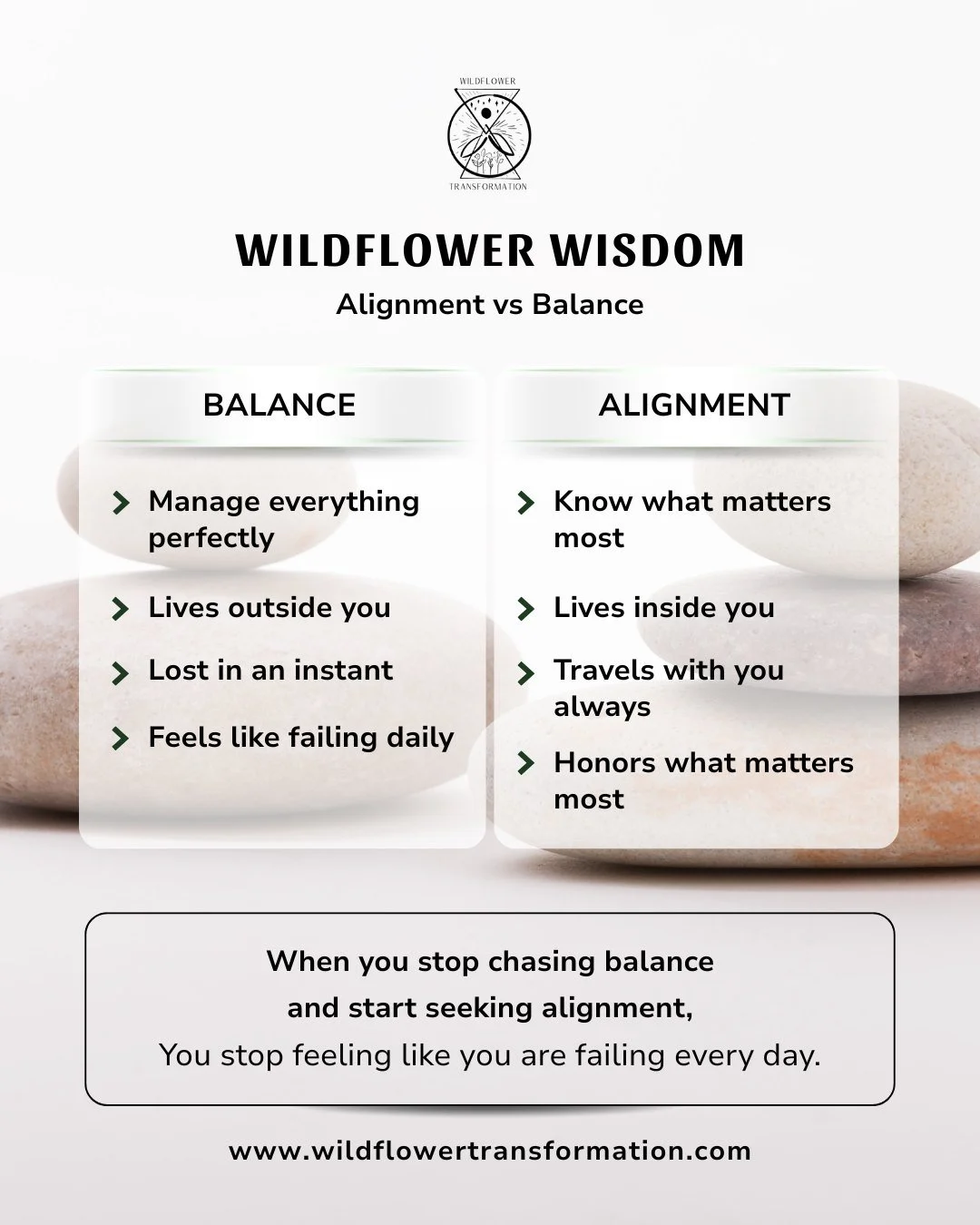 What if you're not failing at balance&hellip; you're just chasing the wrong thing?

Balance tells you to manage everything perfectly. To keep all the plates spinning. And when one drops even for a second it feels like you've failed. Again.

But align