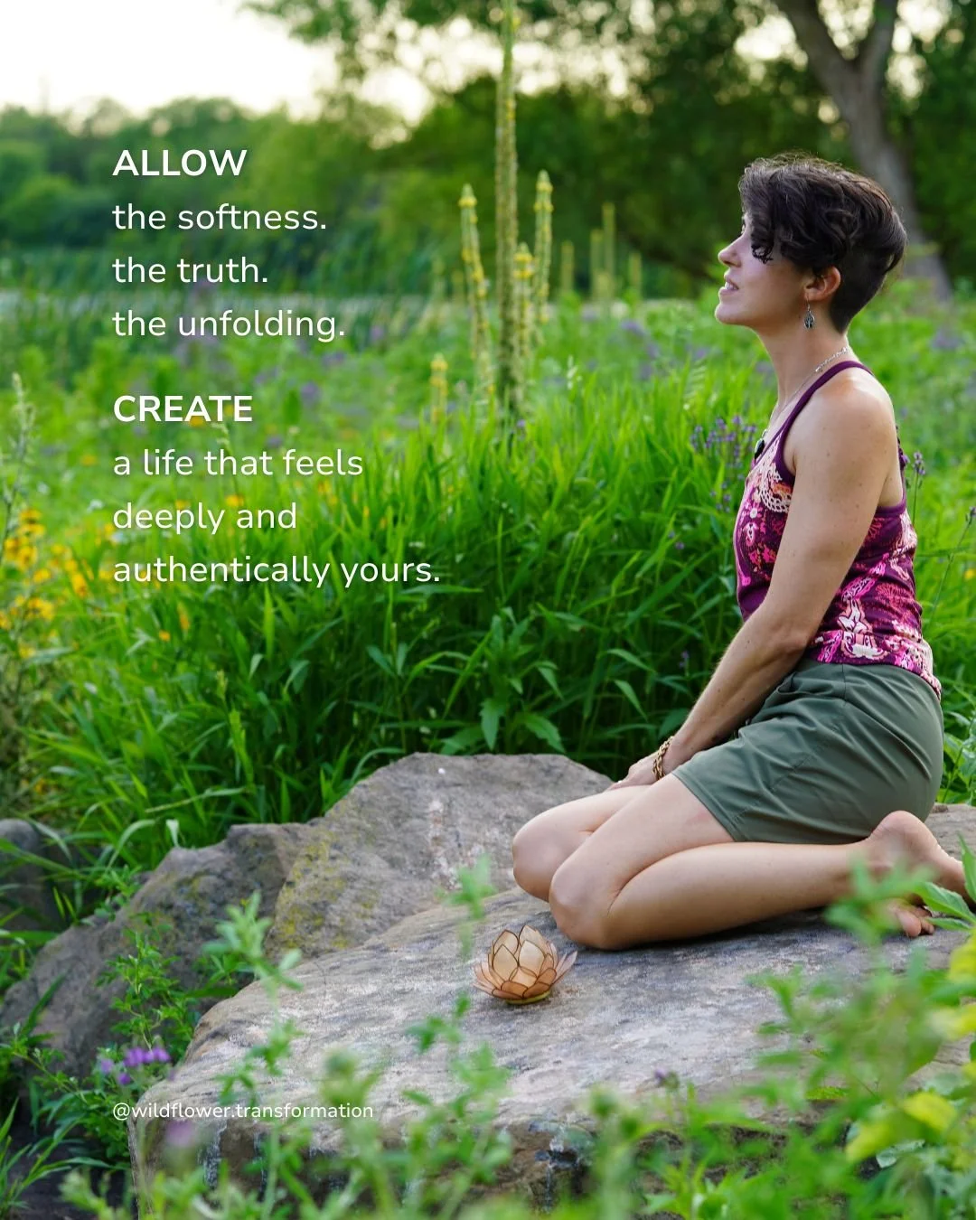 Allow yourself to feel what's been pushed down. Allow the softness. Allow the not-knowing.

And from that open space &mdash; create. Your life. Your healing. Your most authentic self.
This is the theme of every circle we hold this month. 🌸 What do y