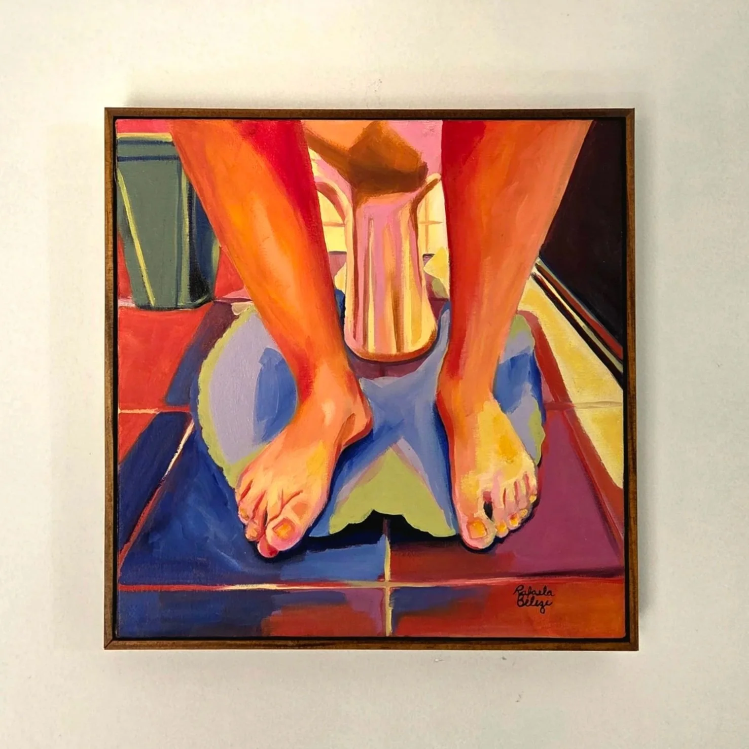 "Feet", 30x30cm, oil on canvas, 2025