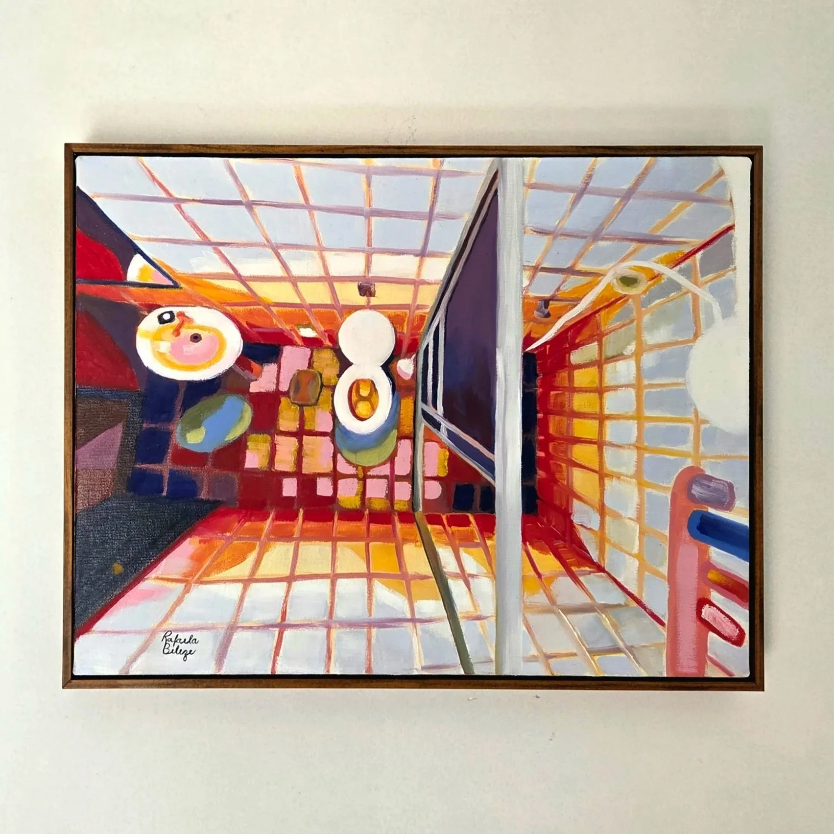 "Bathroom", 30x40cm, oil on canvas, 2025