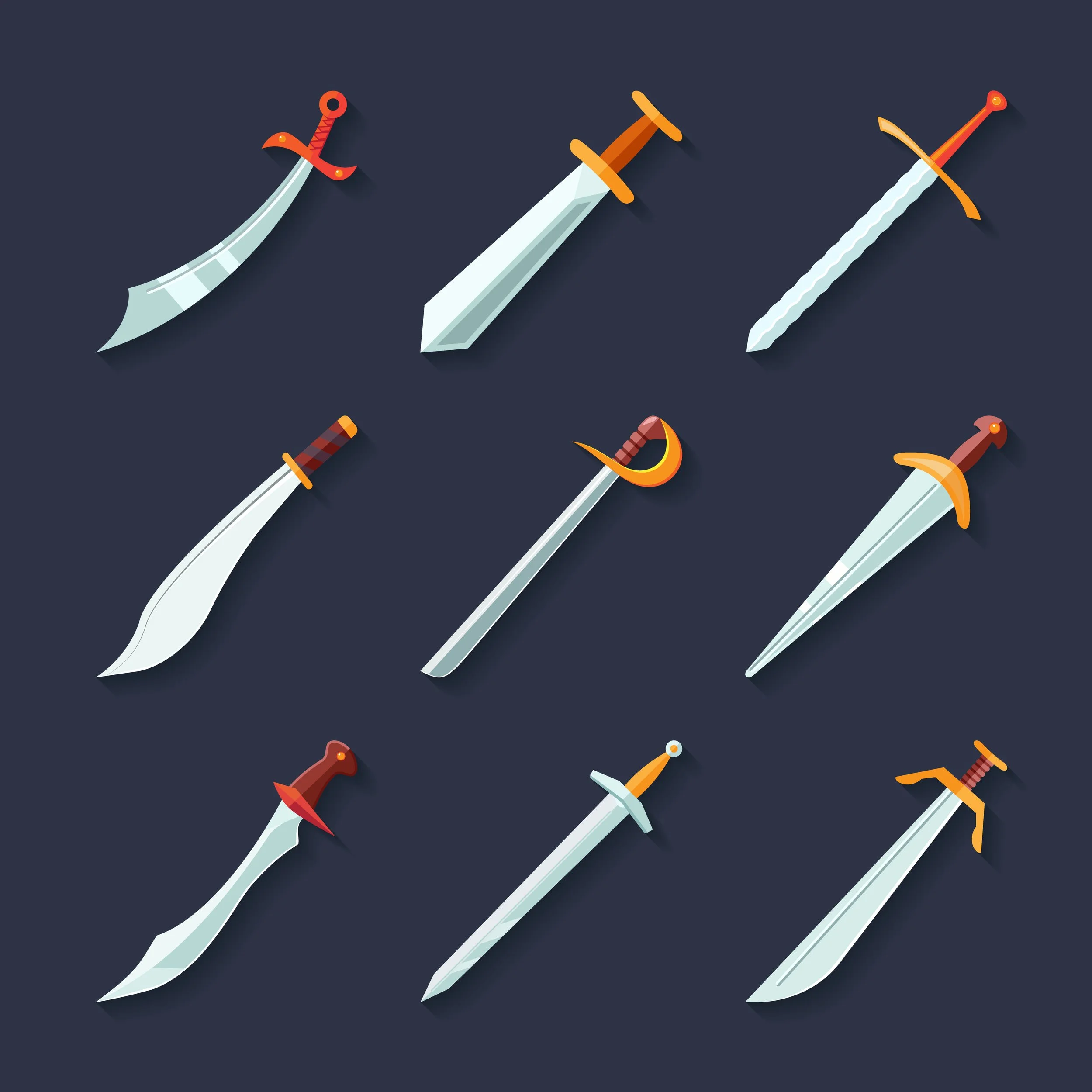 Melee Weapon Types for Video Games