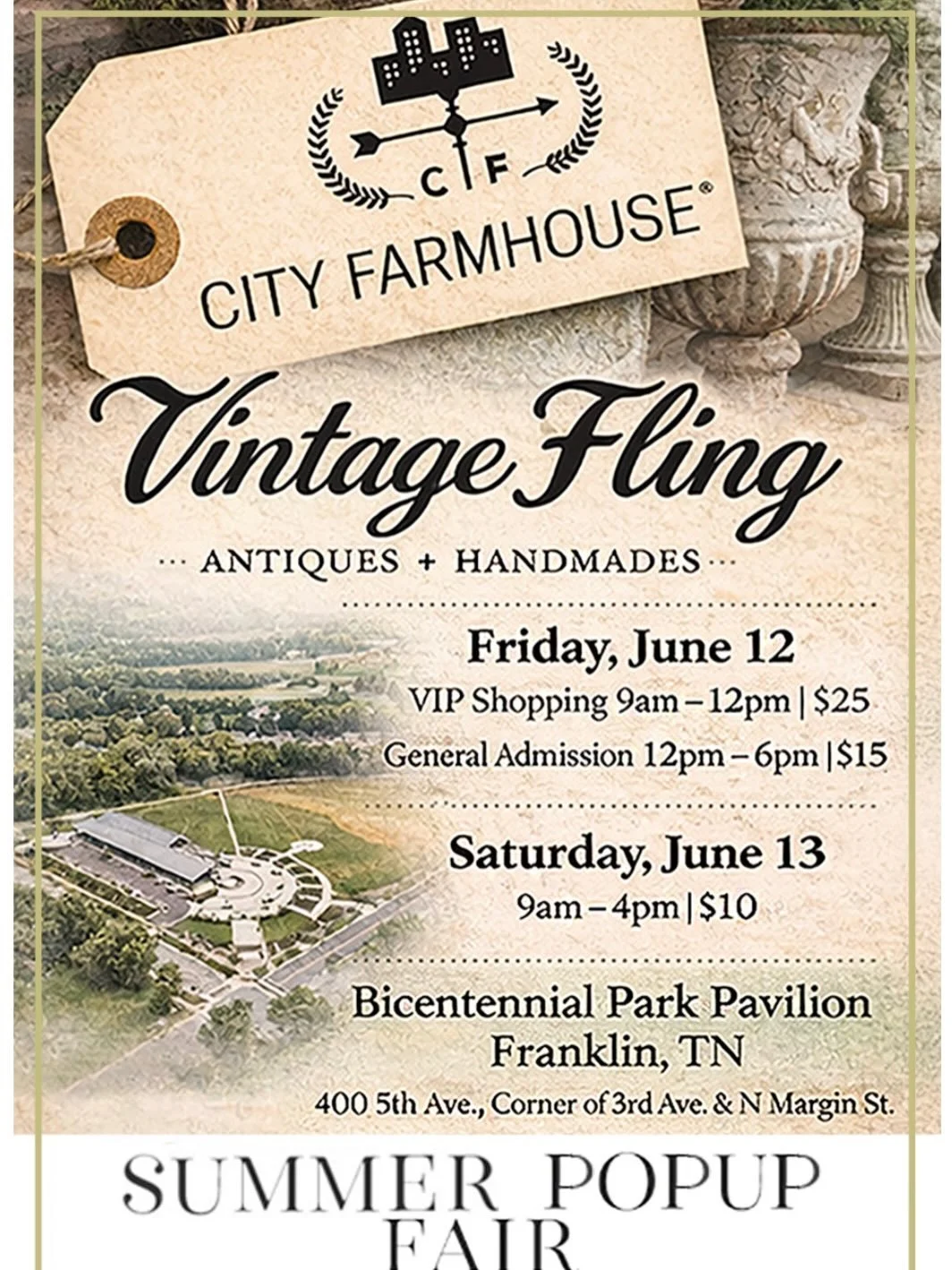This weekend! Come see us!

@virginiarichardsonantiques and I will be hand in hand slinging goods. Our booths are A3 &amp; A4

The event is under a pavilion, come rain or shine. 

Friends to see&hellip;among so many great vendors I can&rsquo;t wait t