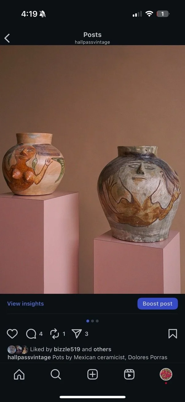 Dolores Porras Studio Pottery Mermaid Bowl