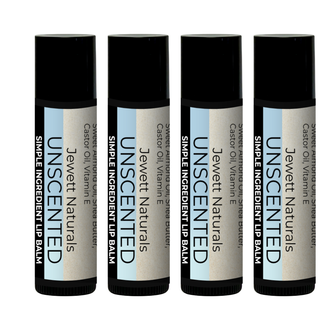Unscented Lip Balm - 4 Pack