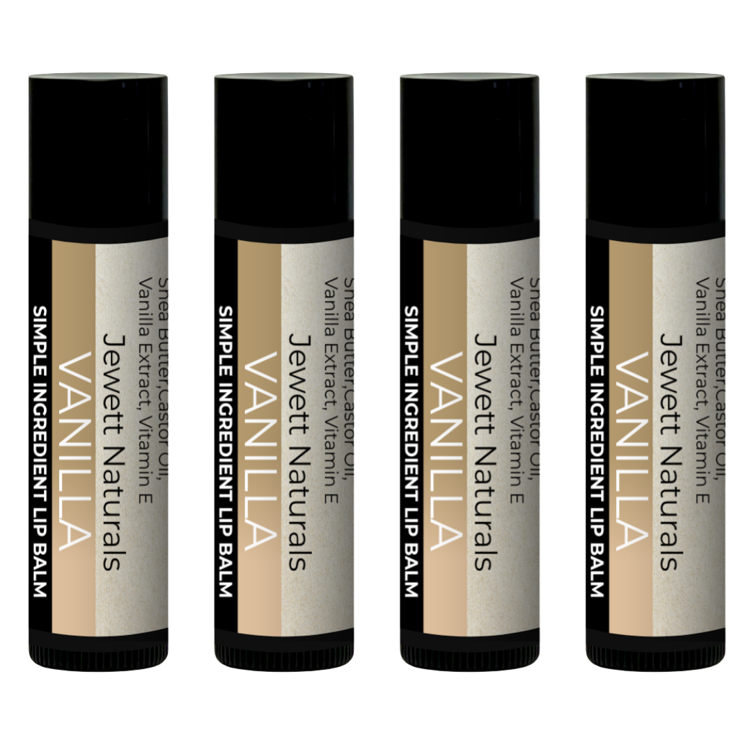 Vanilla Lip Balm - 4 Pack