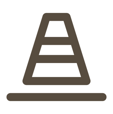 Traffic cone icon