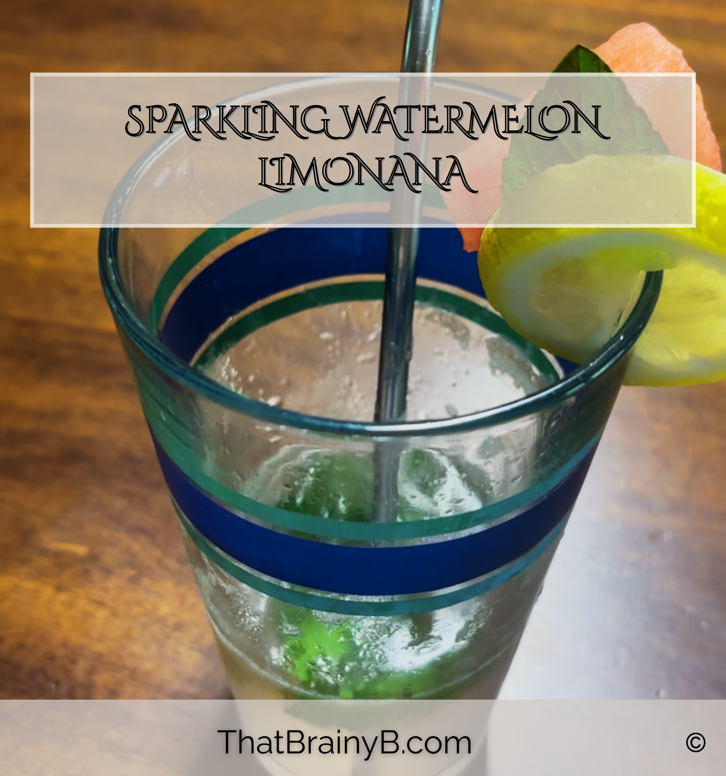 Sparkling Watermelon Limonana | A Refreshing Summer Drink