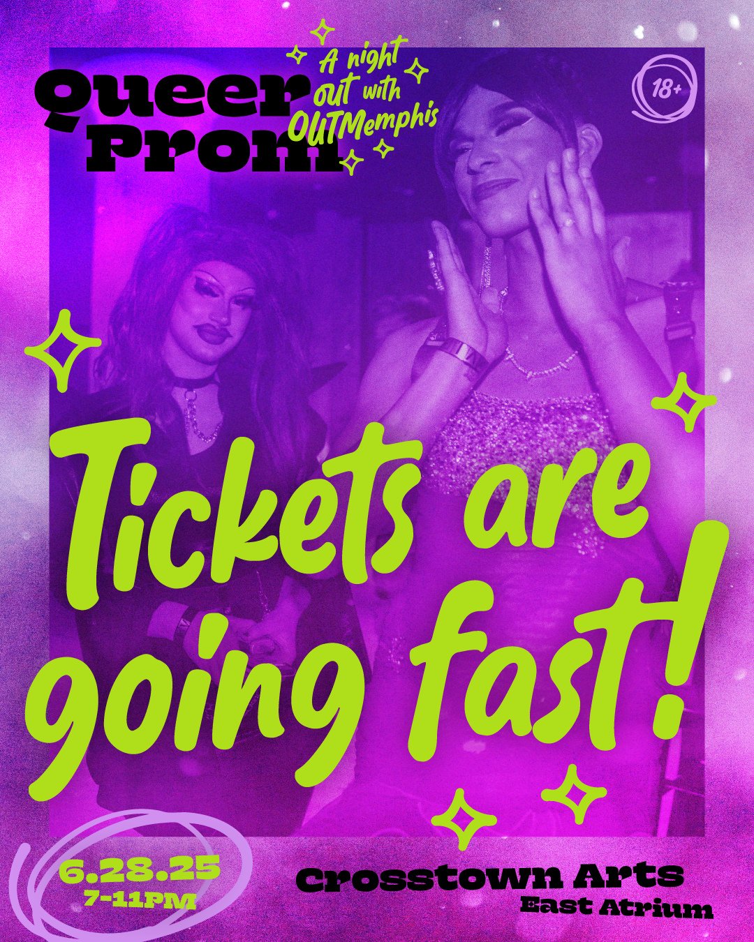 🎟️ Tickets are going fast! Don&rsquo;t miss your chance to dance, celebrate, and show up OUT loud with us THIS WEEKEND!⁠
⁠
Pre-sale tickets ending Friday, June 27 @ 12pm⁠
A limited number of tickets will be available at the door for an increased pri