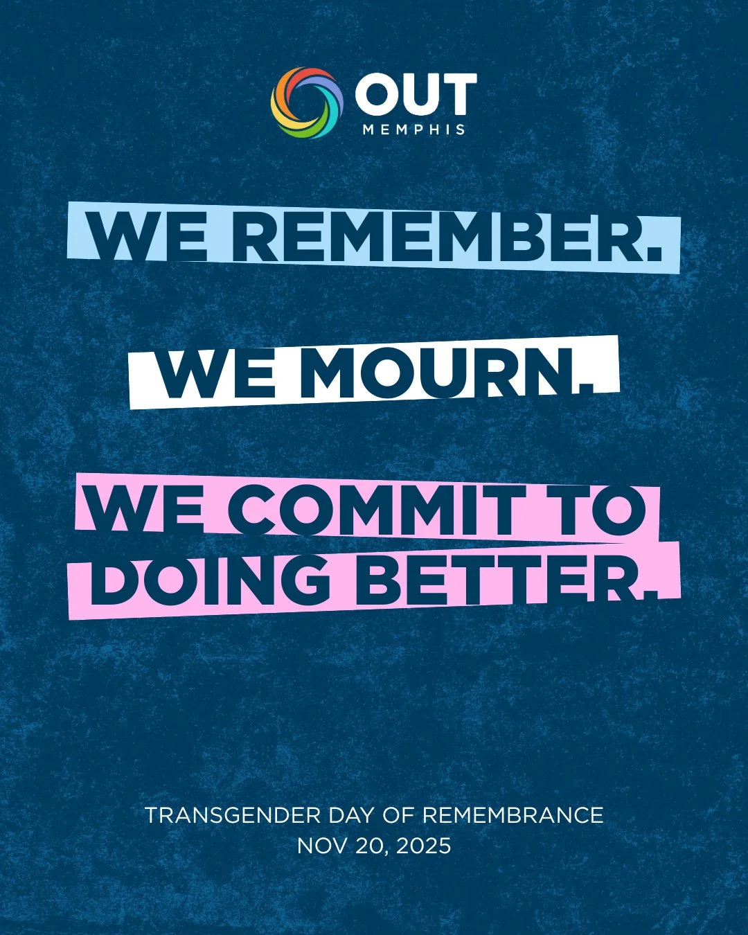 Today, we honor the transgender lives lost to violence this year, and every year. 🕯️⁠
⁠
We hold space for grief, remembrance, and the ongoing fight for safety, dignity, and justice for our trans community. Join @mshmemphis as they lead this year's r