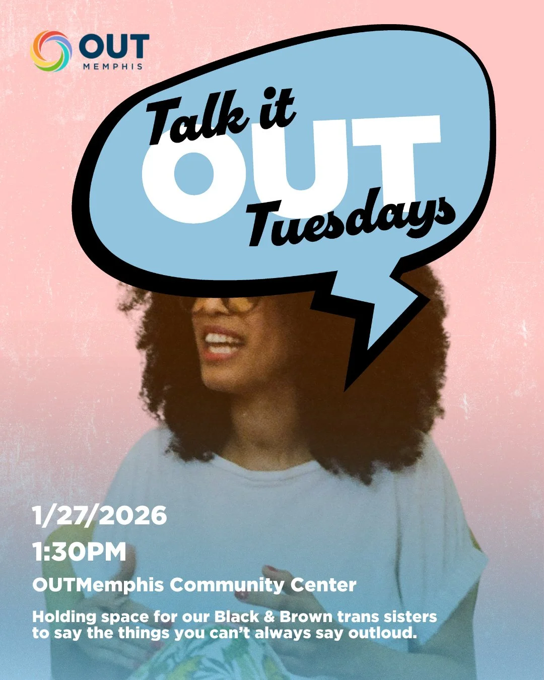 Another new monthly event launching this month, Talk it OUT Tuesdays! ⁠
⁠
A safe place to talk about the REAL stuff&mdash;sex work, homelessness, church hurt, domestic violence, addiction, and the daily grind of surviving as our authentic selves. Thi