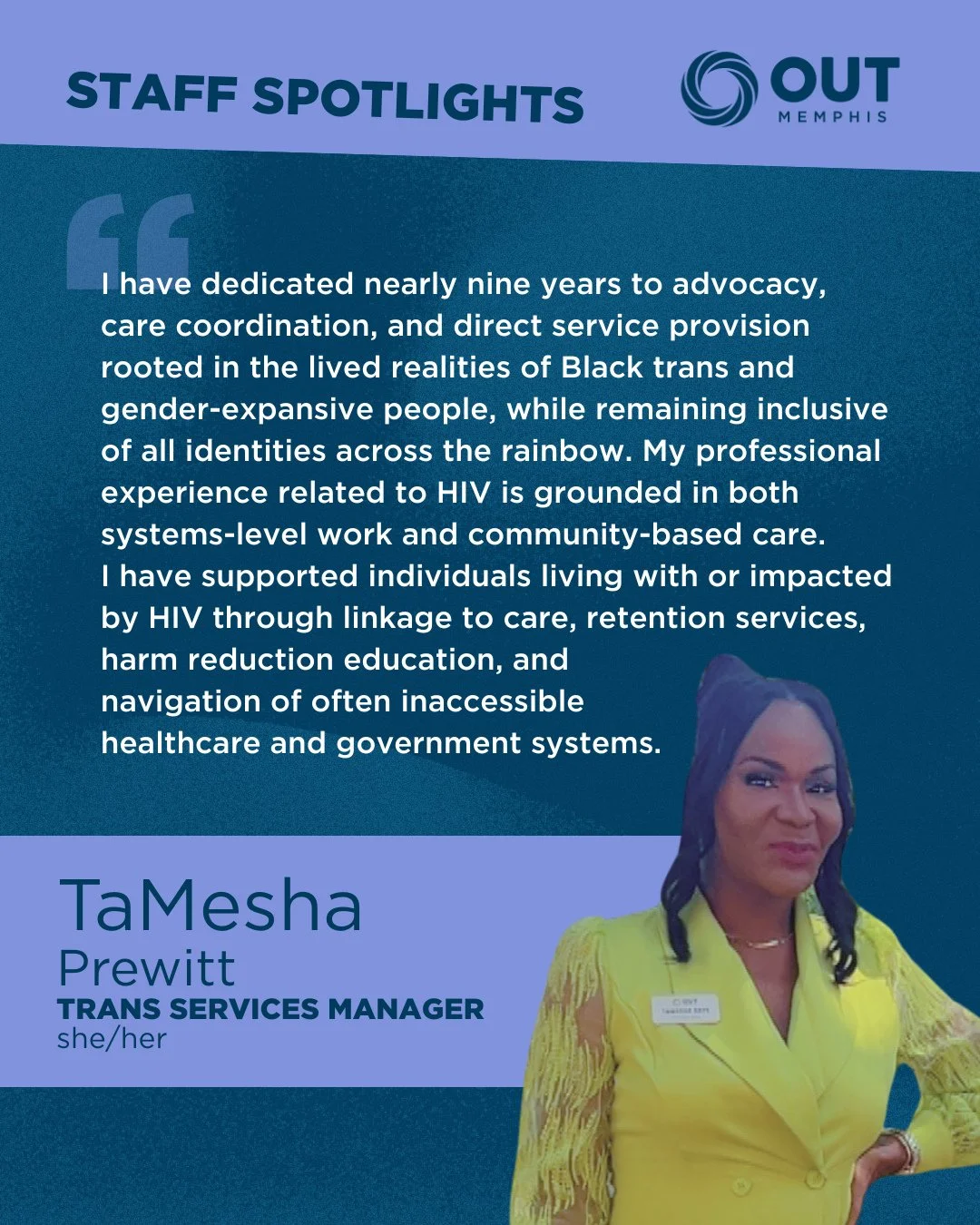Meet TaMesha and learn why she's the powerhouse behind our Trans Services!