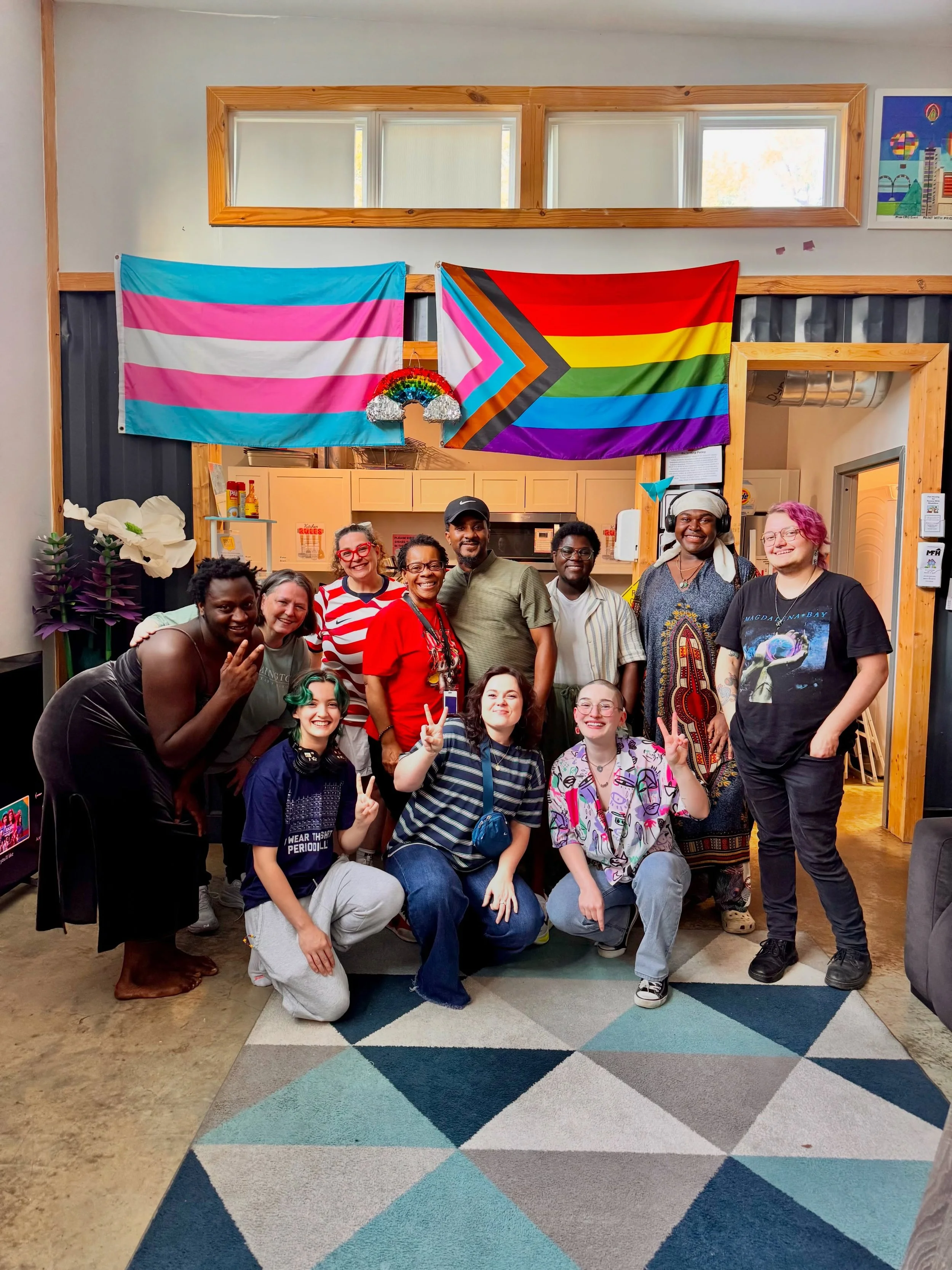 Big thanks to Nike Pride Midsouth folks for stopping by our Youth Empowerment Center yesterday afternoon to share a meal and hang out! Can&rsquo;t wait to see y&rsquo;all again soon!