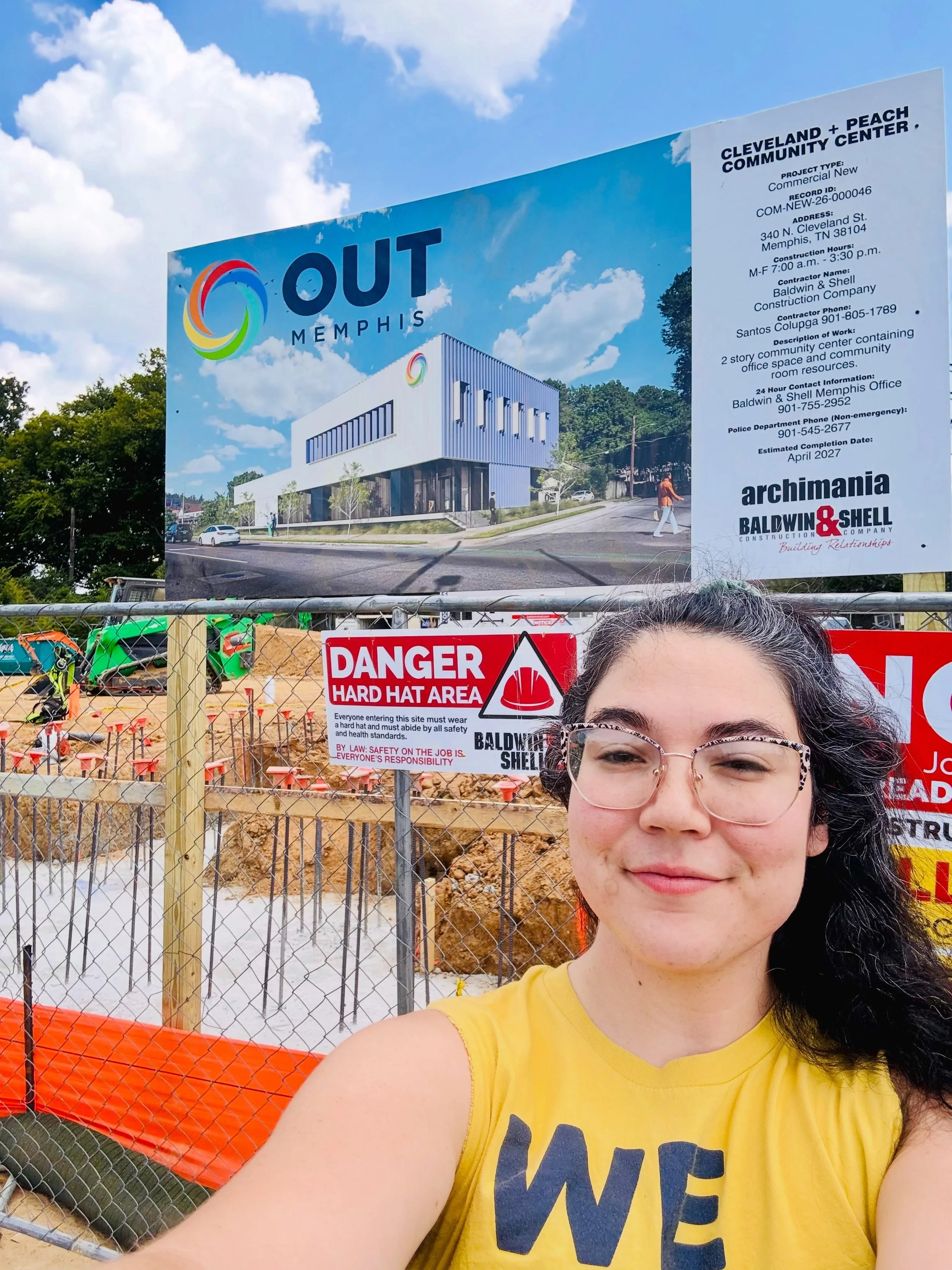 Signs all point to progress! 🏳️&zwj;🌈 

Stop by Peach &amp; Cleveland and get a first hand look at the progress on the new Community Center and Headquarters for OUTMemphis! Learn more about how we got here at OUTMemphis.org/resiliencecampaign