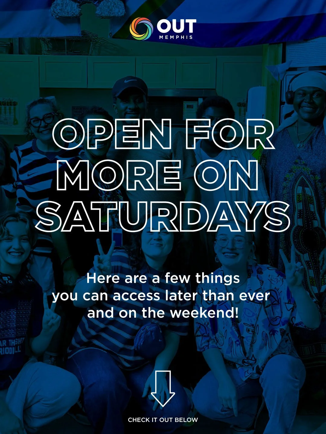 We&rsquo;re officially OPEN on SATURDAYS for programming, services, and MORE!⁠
⁠
️&zwj;🌈 Here&rsquo;s what&rsquo;s happening on Saturdays: ⁠
PRYSM &mdash; 12&ndash;3PM ⁠
For LGBTQ+ youth ages 12&ndash;17 ONLY⁠
&mdash; ⁠
Walk-In Hours &mdash;  3-8PM⁠