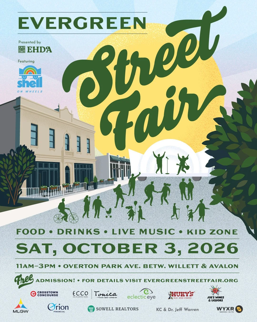 Catch us at this FREE, family-friendly community festival will have live music featuring local bands, community resources, arts, and culture booths, food and drink vendors including alcoholic beverages, a kids zone with lots of activities, and a car-