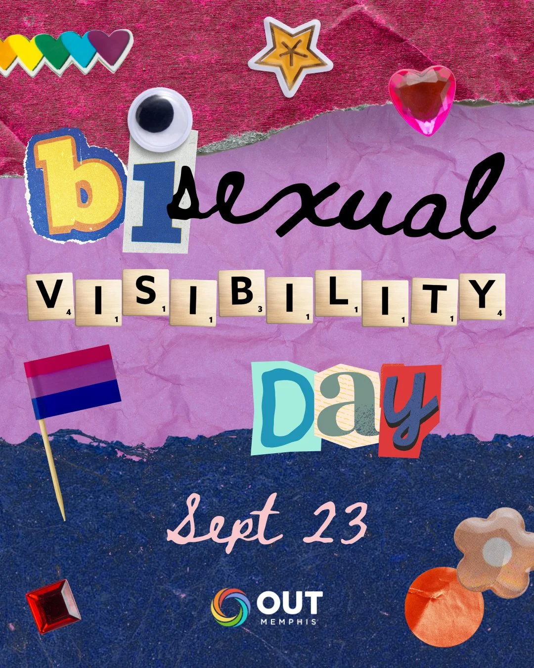 Today we celebrate the B in LGBTQ+⁠
⁠
Bisexual Visibility Day has been around since 1999 uplifting the bisexual community and the challenges around biphobia and bi-erasure. It is a celebration in particular of bi identity but also of other identities