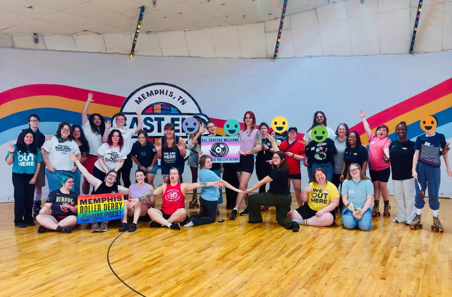 Last weekend we had our annual Youth Day OUT in partnership with @memphisrollerderby &amp; Nike Pride Mid-south at the @easdendsk8center 🛼⁠
⁠
Another year of fabulous fun getting our 12-24 youth &amp; young adults a space to explore activities they 