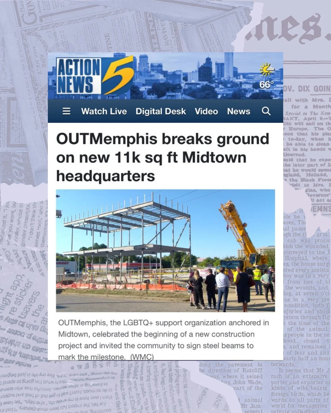 See what Action News 5 had to say about our groundbreaking event last week.⁠
⁠
Read the full article at actionnews5.com