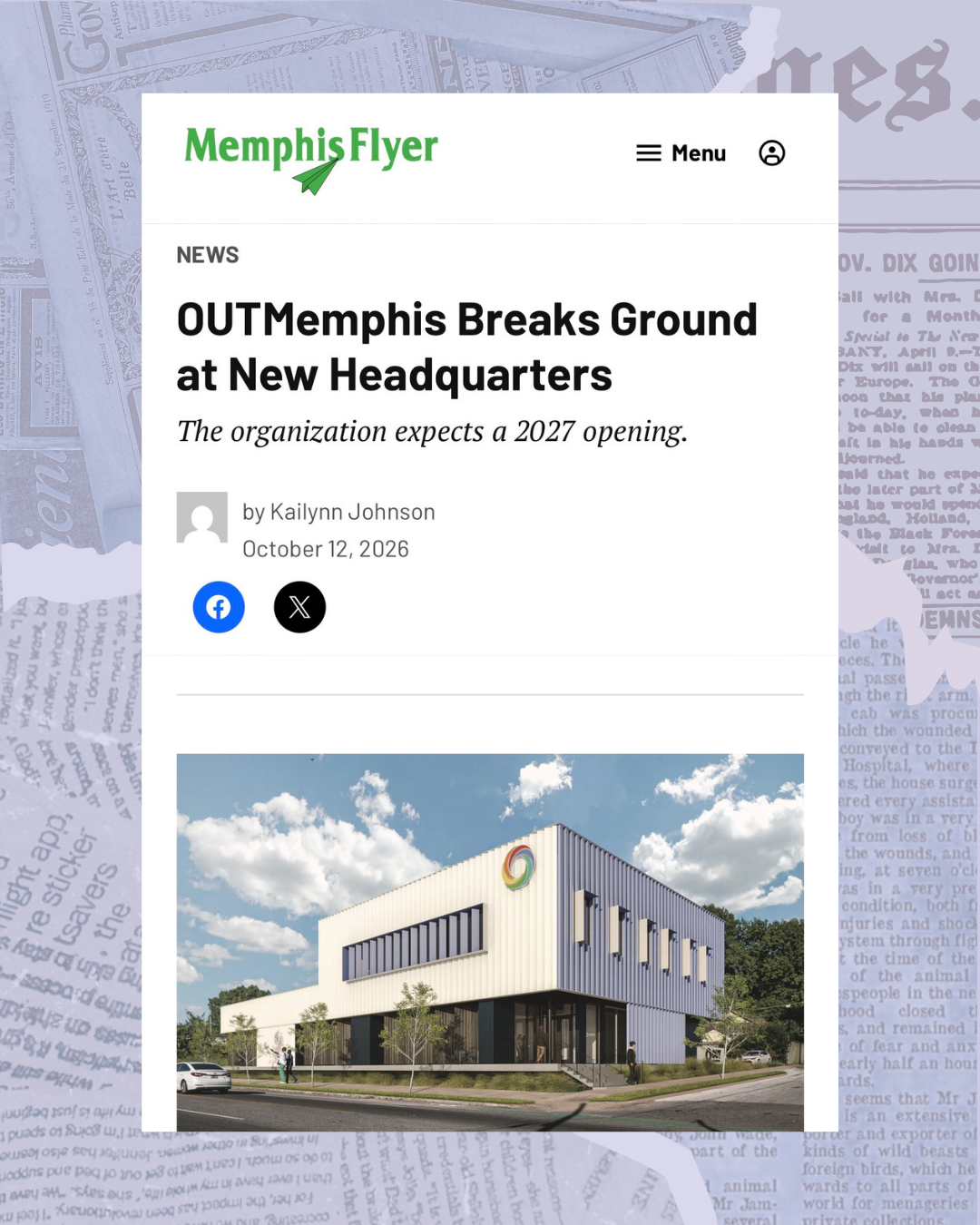 Memphis Flyer—OUTMemphis Breaks Ground at New Headquarters