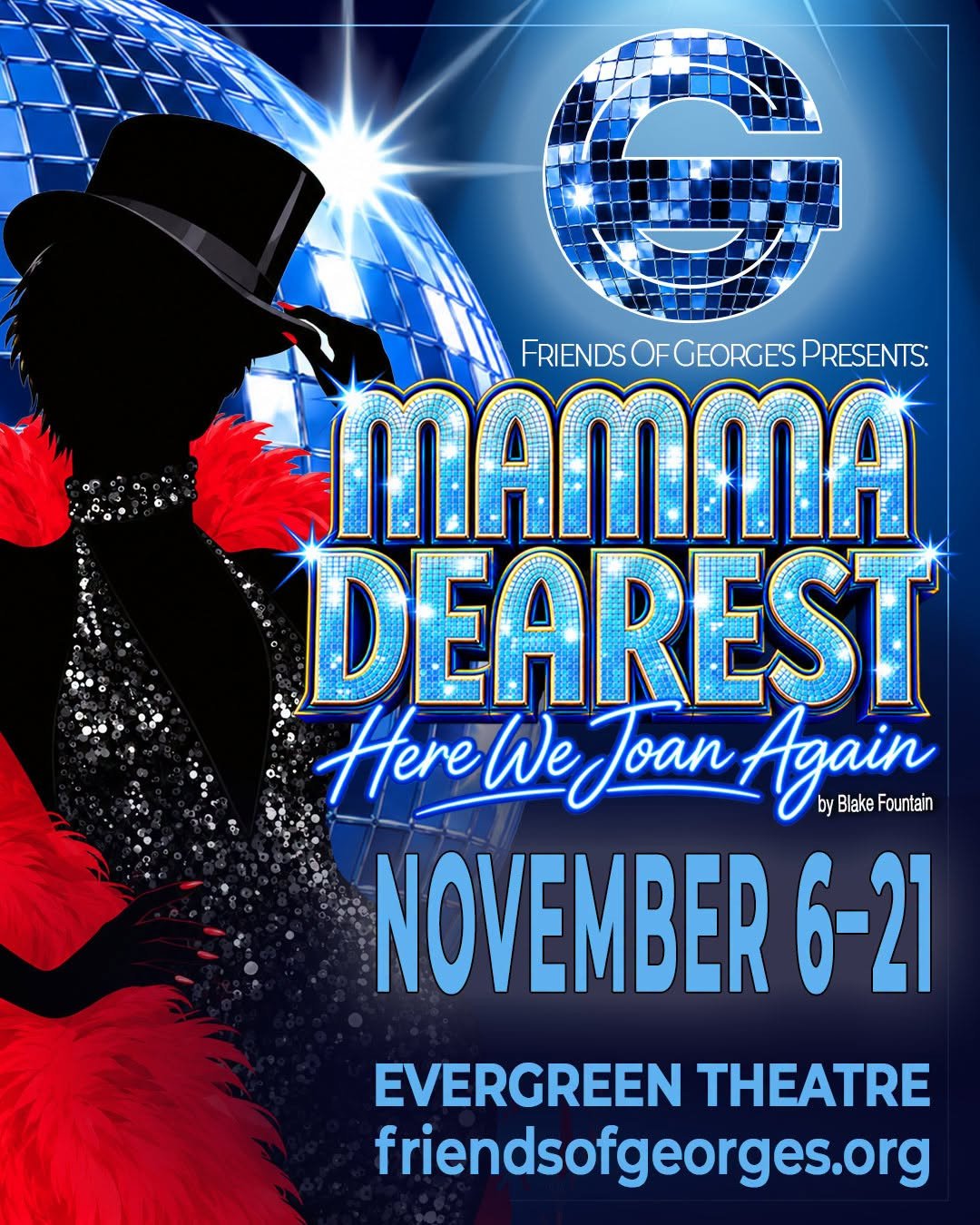 Friends of George's is back with their next production, Mamma Dearest: Here We Joan Again! 🪩 ⁠
⁠
The martinis are chilled, the wigs are teased, and Joan Crawford is already in a mood.⁠
⁠
Don&rsquo;t wait for the final week to grab your seats, they w