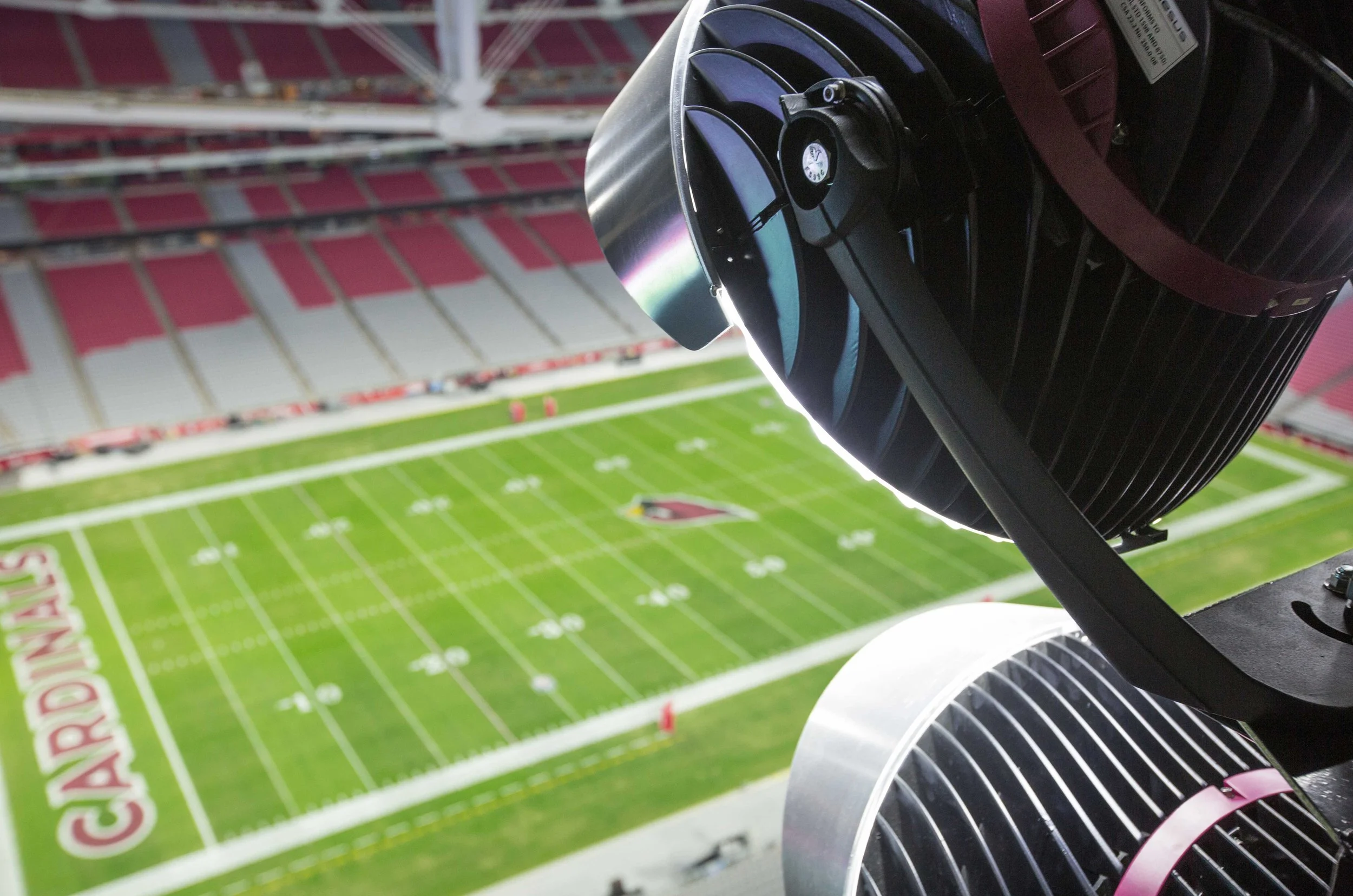 Ephesus Stadium Lighting System installed at State Farm Stadium home of the NFL's Arizona Cardinals.