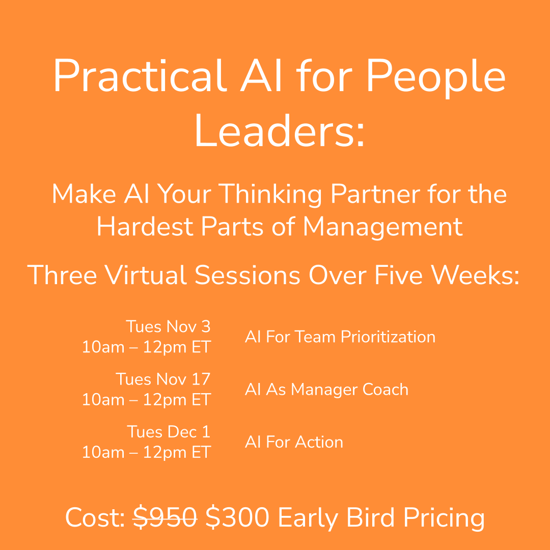 Practical AI for People Leaders: Prioritization, Coaching, and Feedback