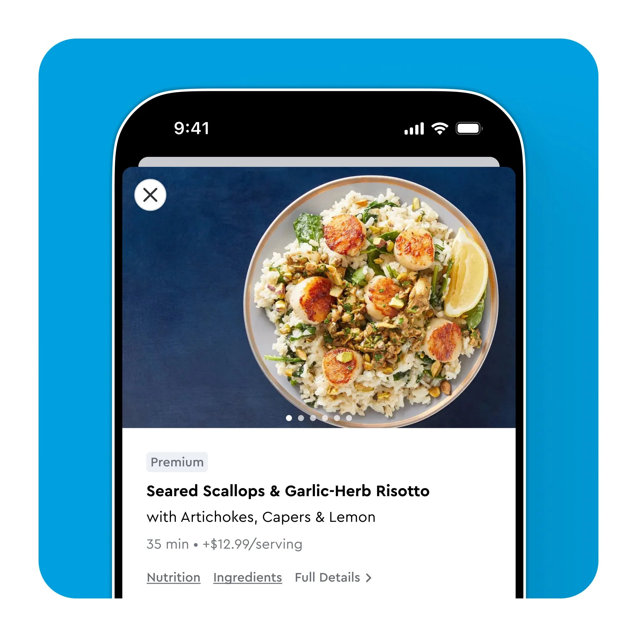A redesigned ordering flow put craveworthy meal photos and key meal details front and center making meal selection easy and enticing.