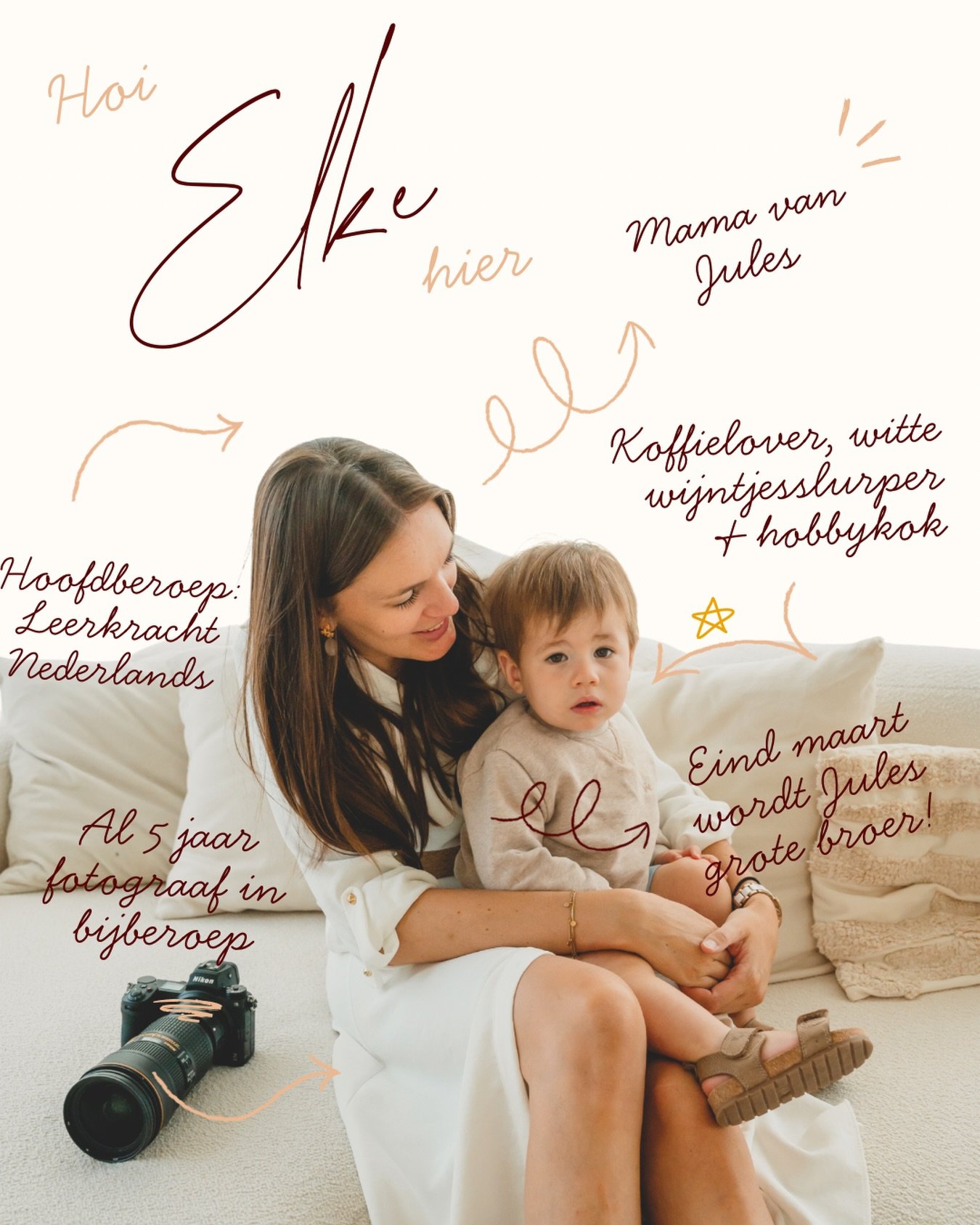 Aangezien er de laatste tijd heel wat nieuwe volgers zijn bijgekomen, en ik het belangrijk vind dat jullie weten wie jullie in beeld brengt, stel ik mezelf graag nog eens voor. 🙋🏽&zwj;♀️

Ik ben Elke &mdash; fotograaf achter Moments de Sourire, mam