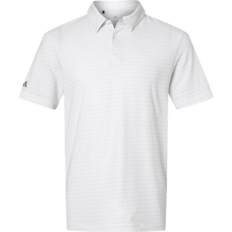 White Adidas Blended Polo.webp
