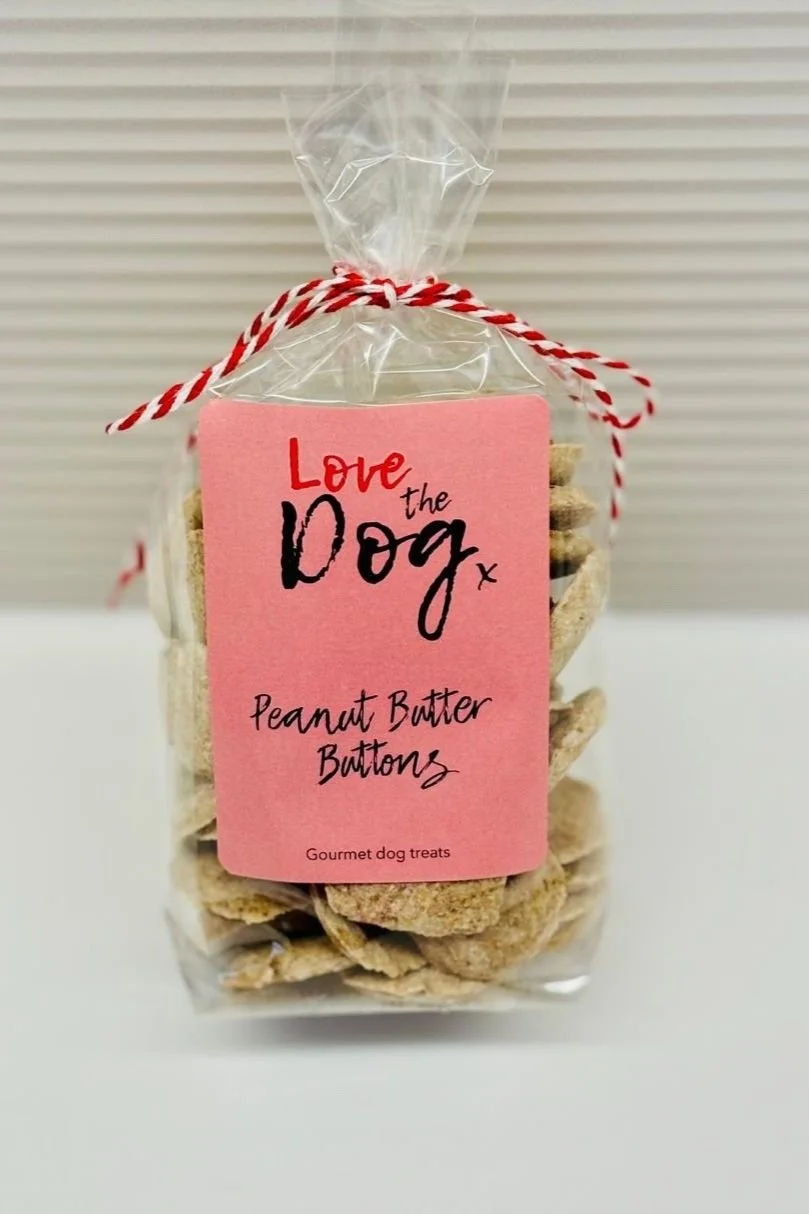 love the dog peanut butter buttons