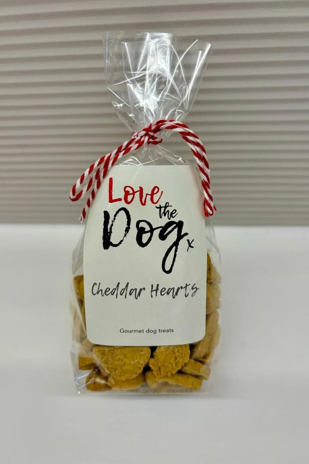 Love the dog cheddar hearts