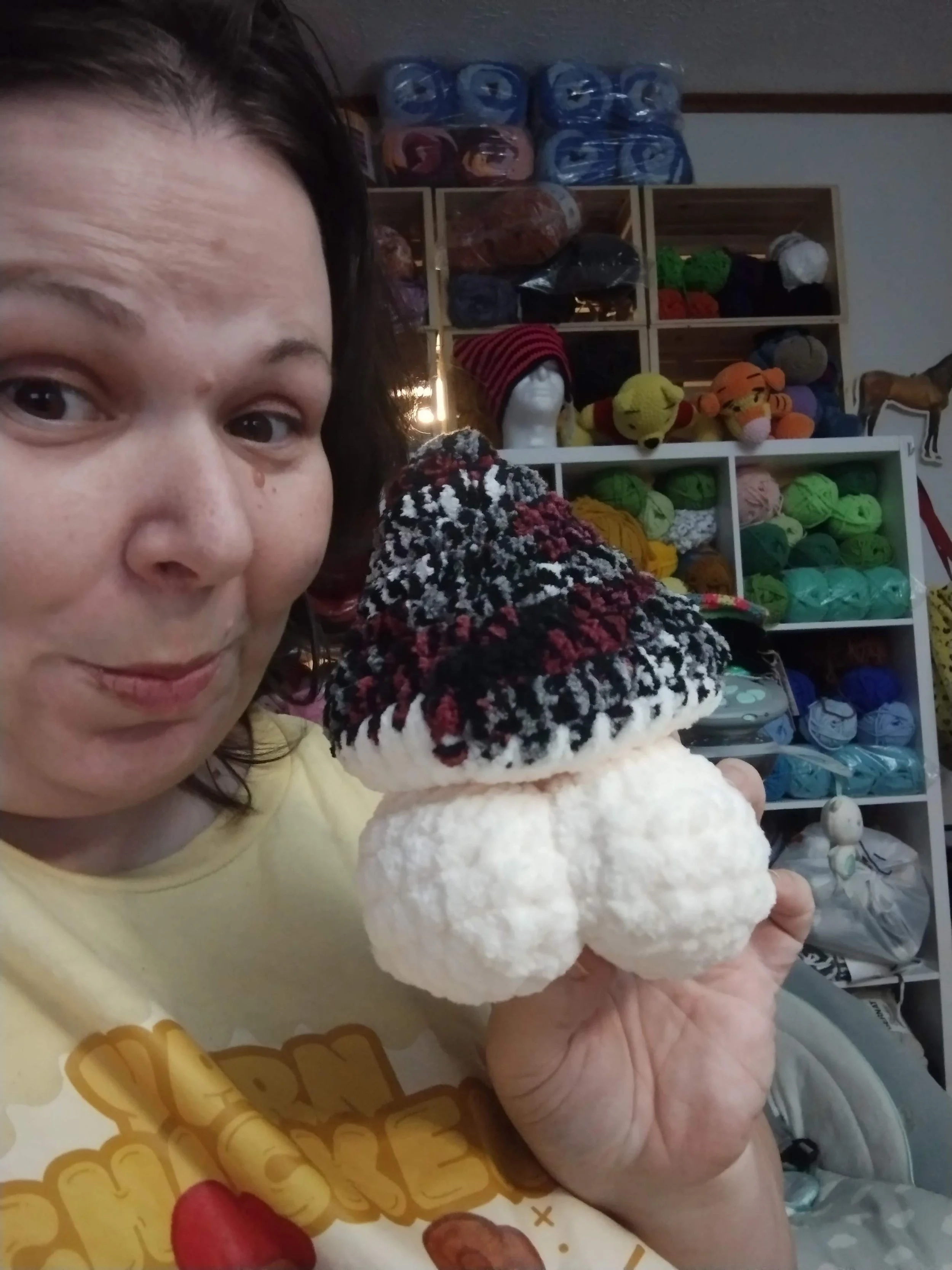 Large Fidget Booty Mushroom