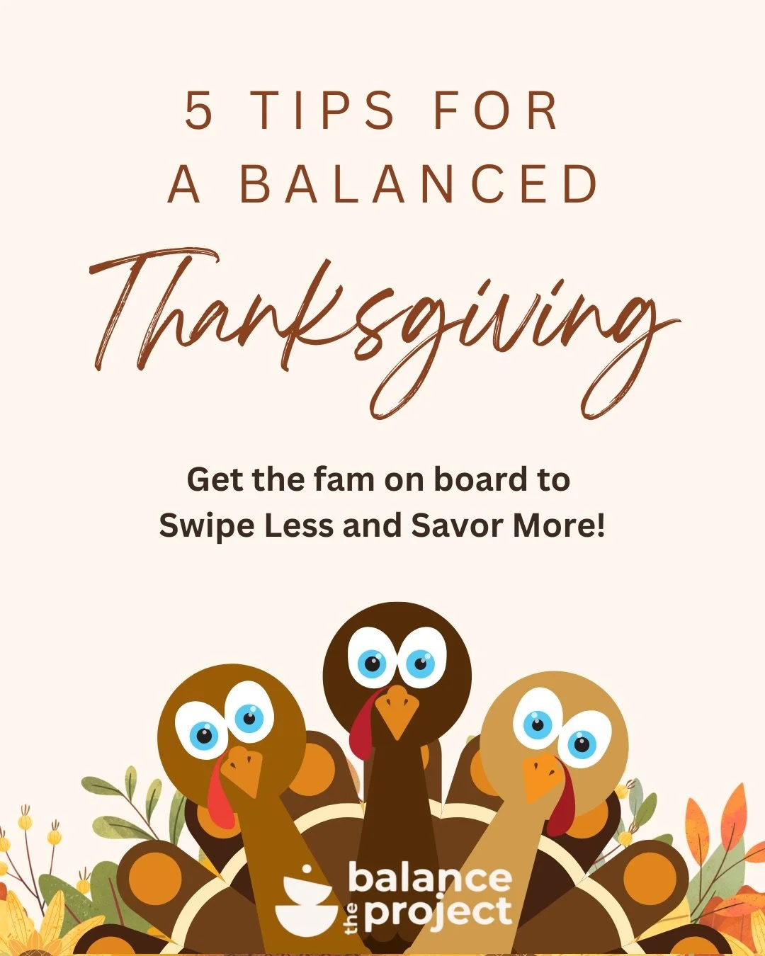 A little less screen time, a little more real time.

Here&rsquo;s to mindful conversations, shared meals, and being truly present this Thanksgiving. 🧡🍁

#thebalanceproject #thanksgiving #presence #mindful #lifetechbalance #tgivs #digitalwellness #f