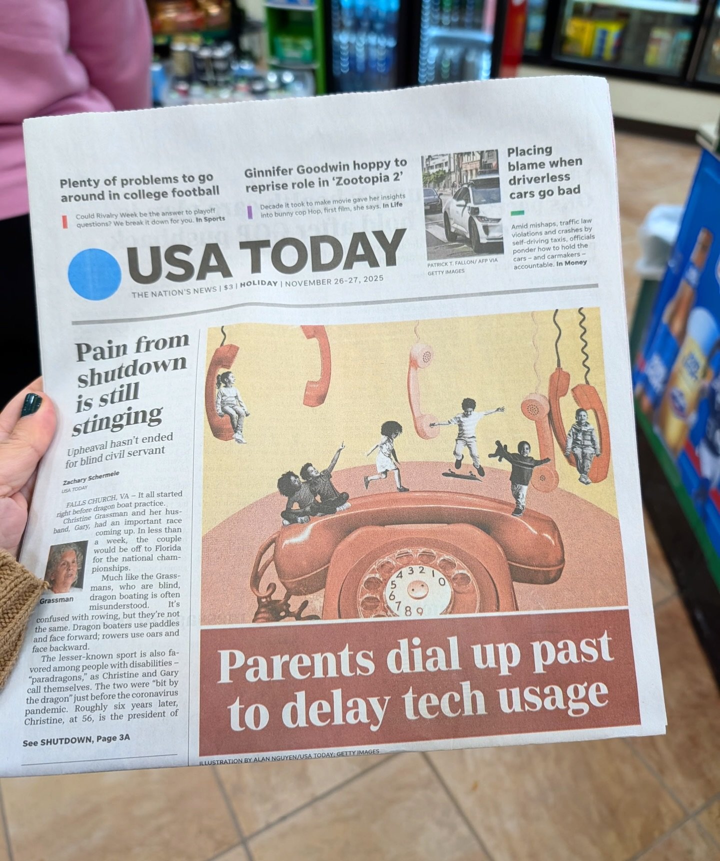 What an exciting Thanksgiving surprise!!! 😮 

@rachelllhale from @usatoday texted to let us know that The Balance Project story was printed and made the COVER!!! 📰 🤯🤯🤯

So, make sure to leverage this moment! Pick up a copy to pass around at the 