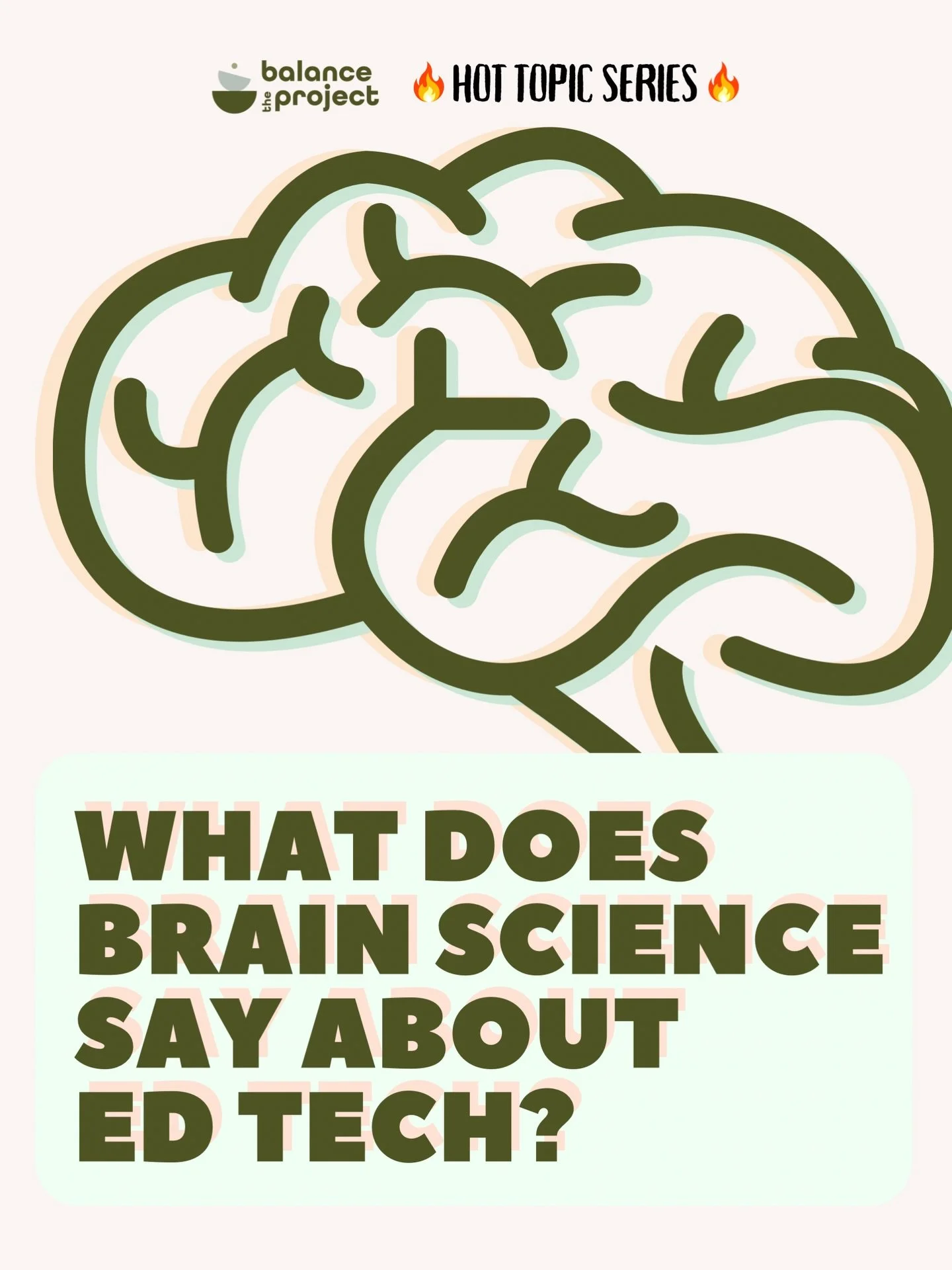 Please join us on 3/2 for a live webinar to discuss🔥HOT TOPIC: ED TECH🔥 with the amazing @jared.cooney.horvath. 

The TBP 🔥HOT TOPIC🔥 series will highlight especially hot topics in the life/tech balance discussion &amp; will give participants a c