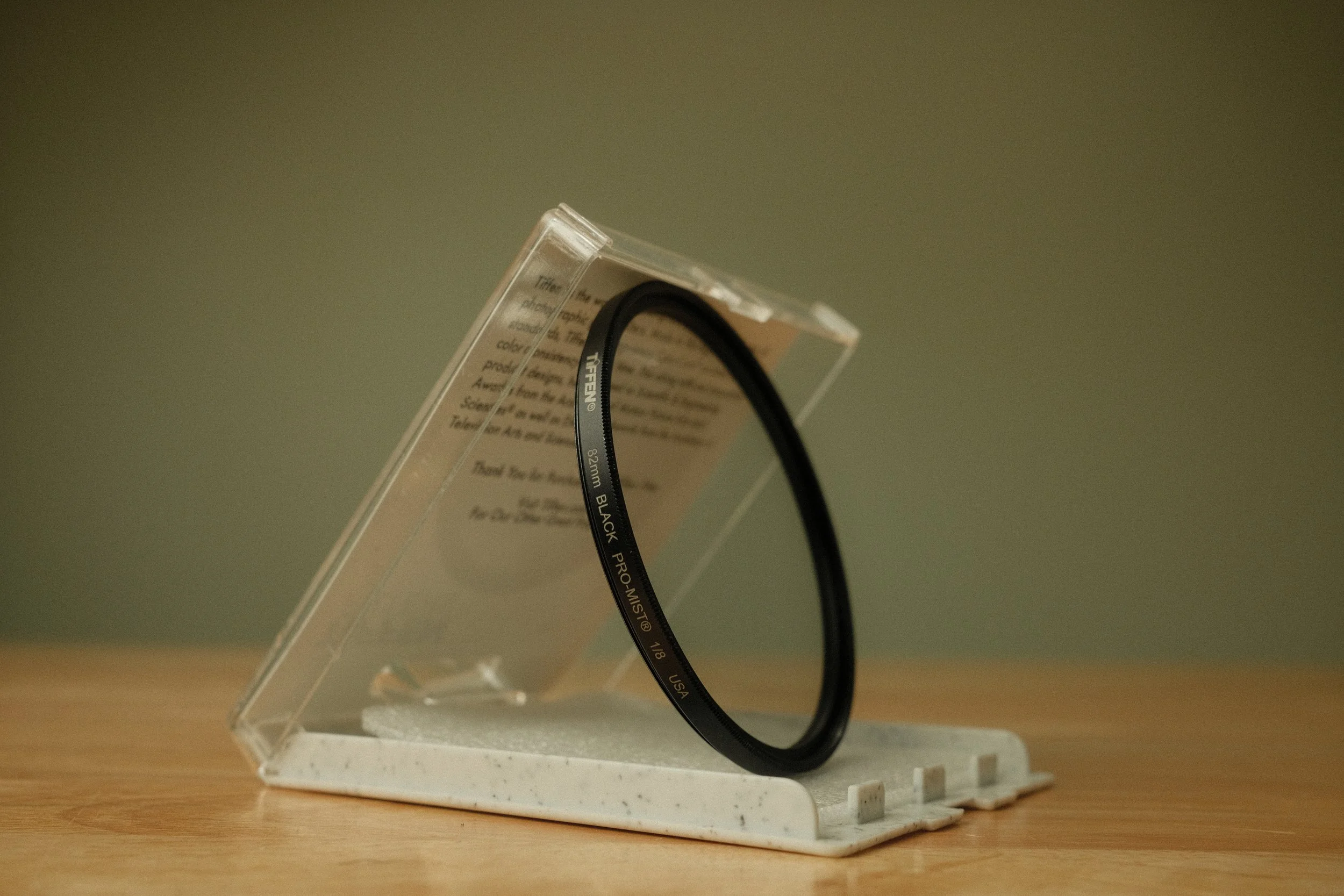 Tiffen Black Promist 1/8 diffusion filter 82mm thread- $10/day