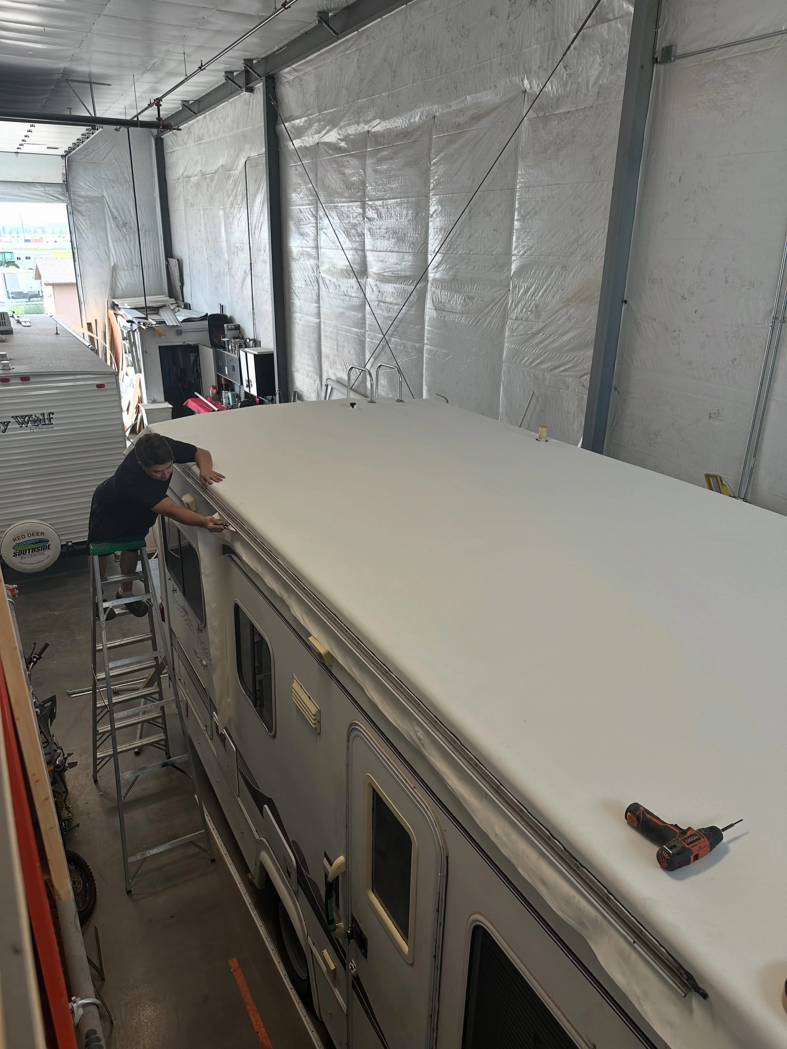 New rubber roof continued