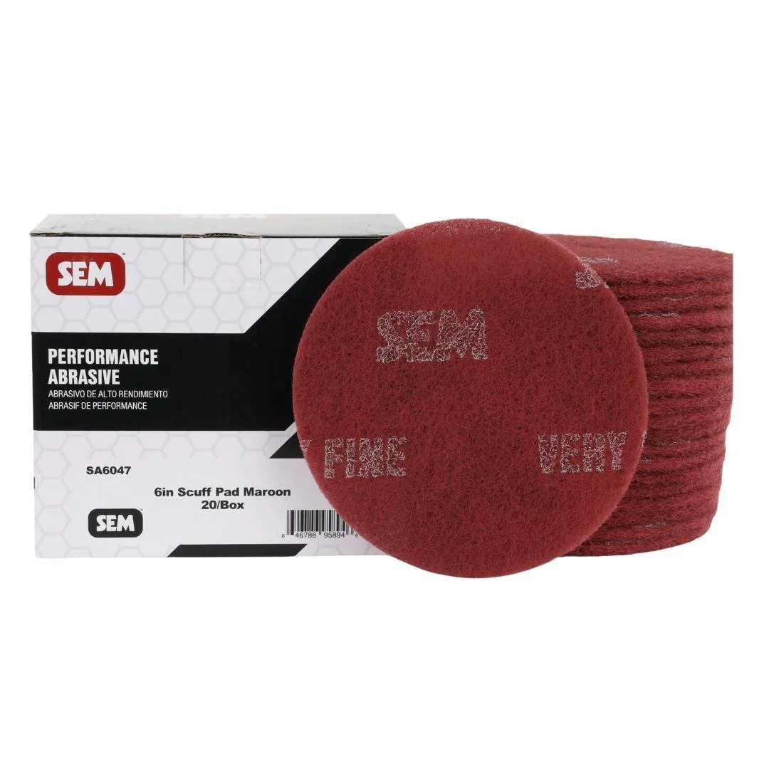 SEM 6" Maroon Scuff Pad