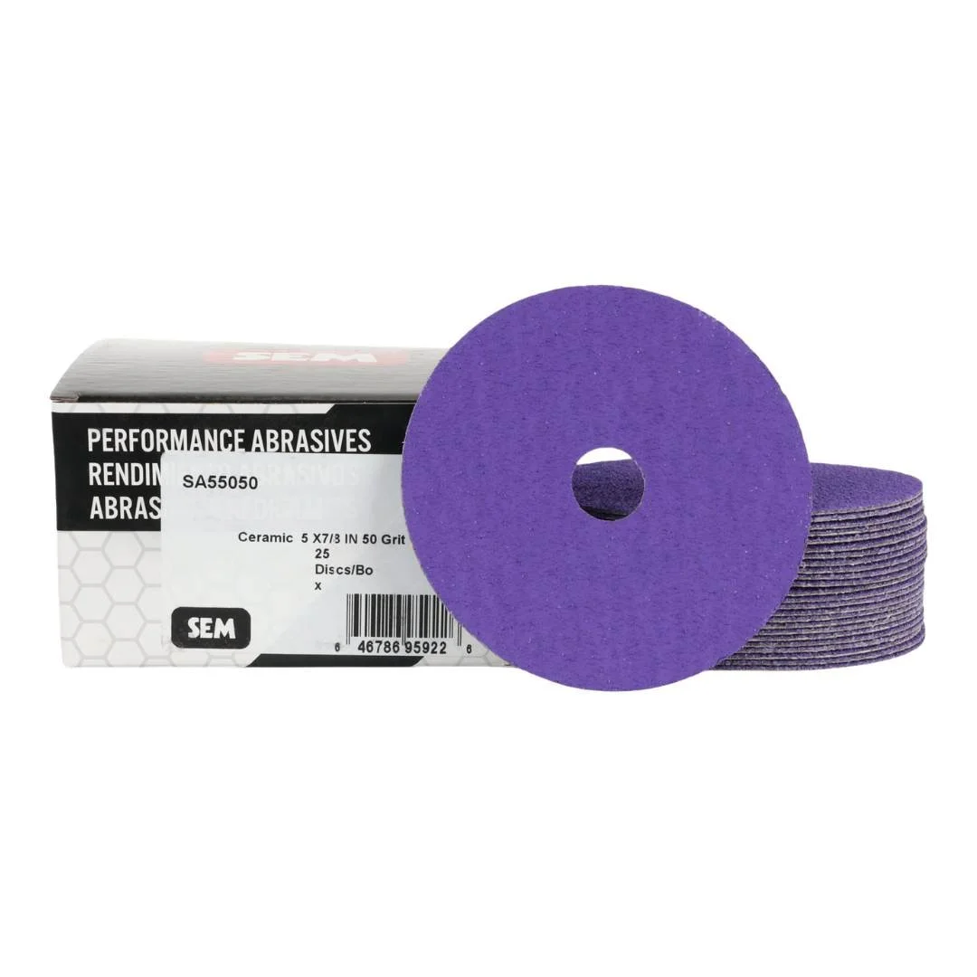 SEM RFD Ceramic 5" x 7/8" 50 Grit