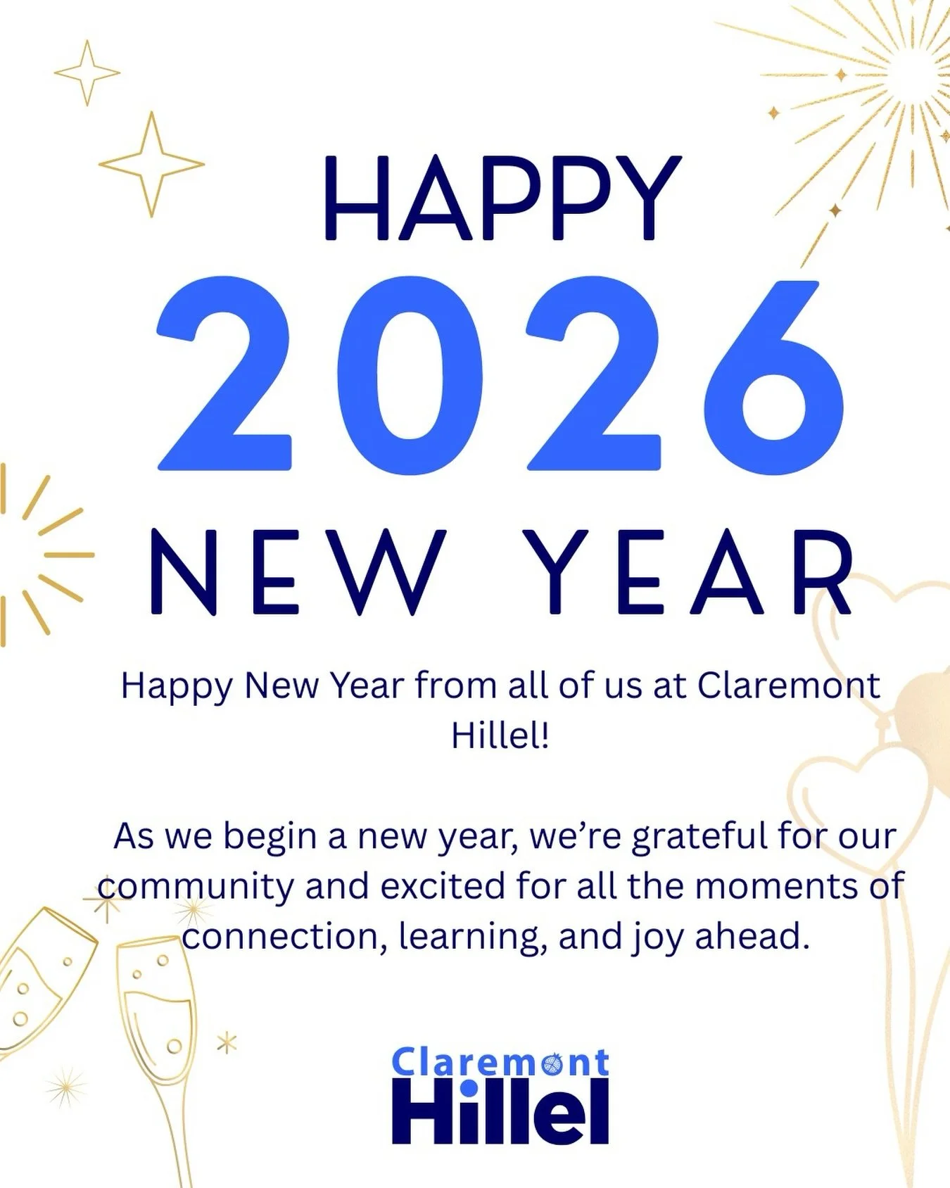 Happy New Year! ✨
Wishing our community a year filled with joy, connection, and light. 💙