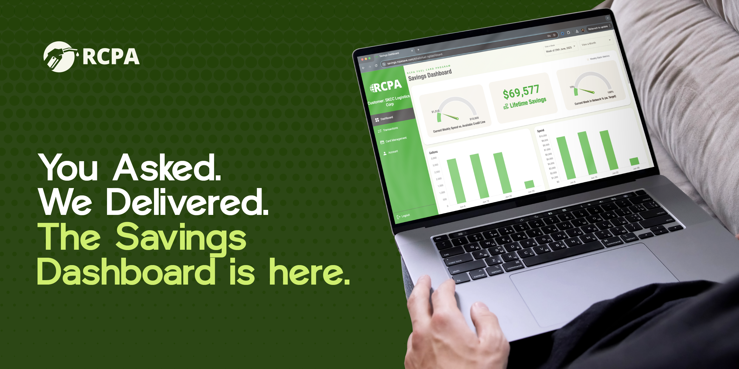 You Asked. We Delivered. The Saving Dashboard is here.