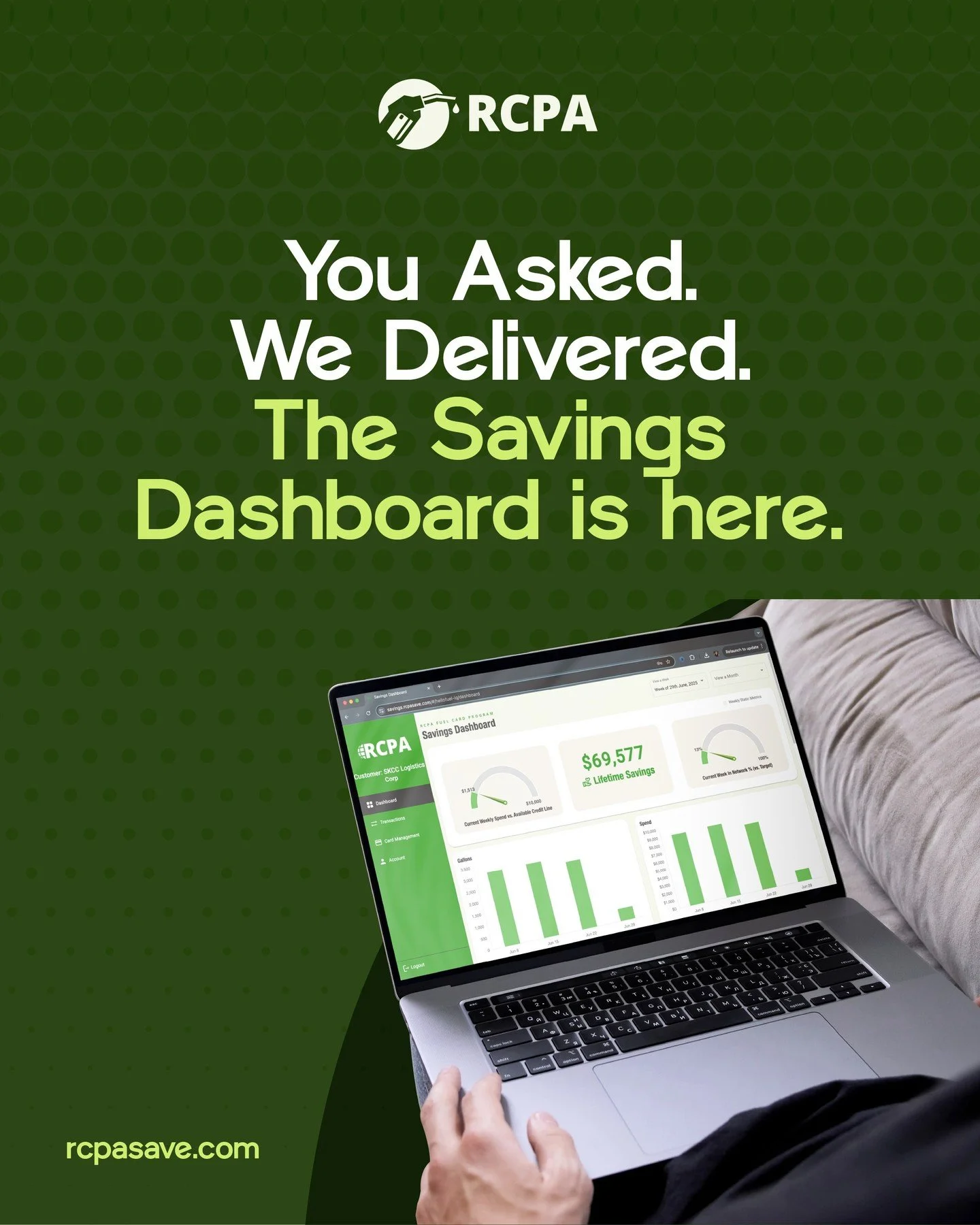 Introducing the Savings Dashboard - a fresh, user-friendly way to keep track of your savings, monitor card activity, and stay in control of your business spending. It&rsquo;s built specifically with contractors and business owners who manage fleet ve