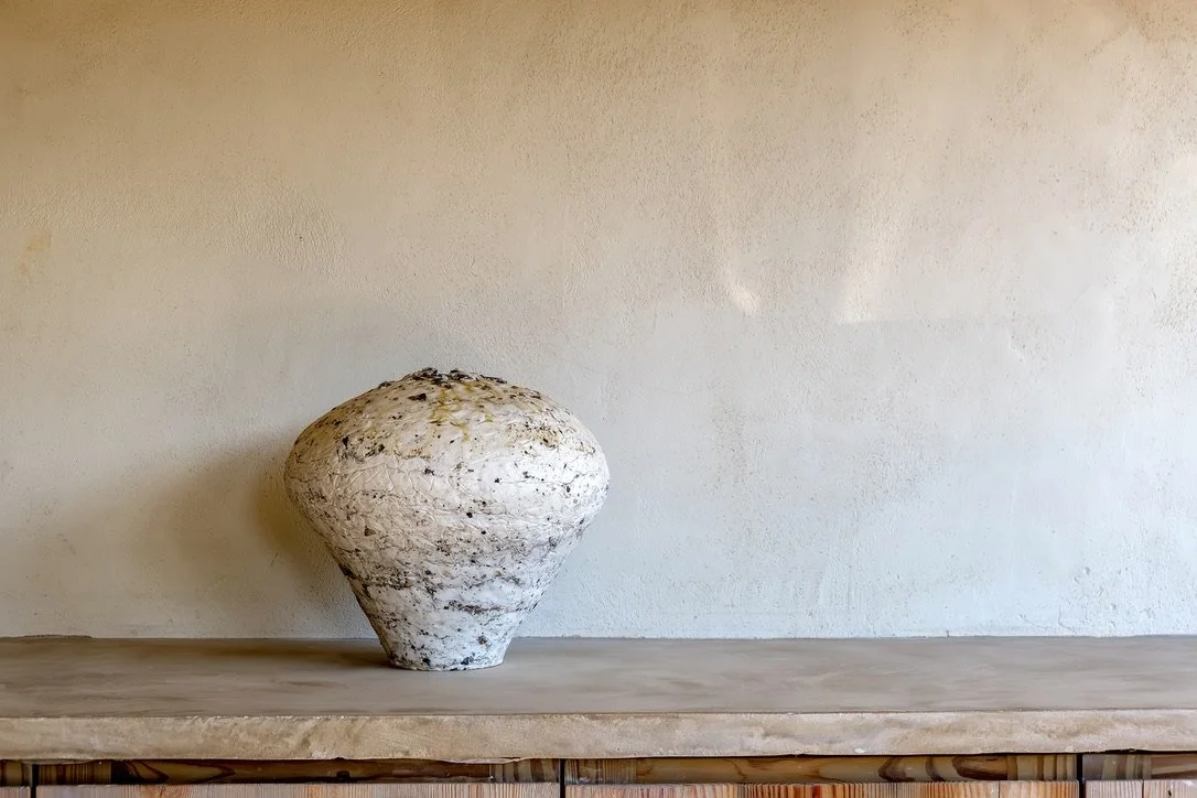 Porcelain Vessel Stone and Ash. Sarah Jerath