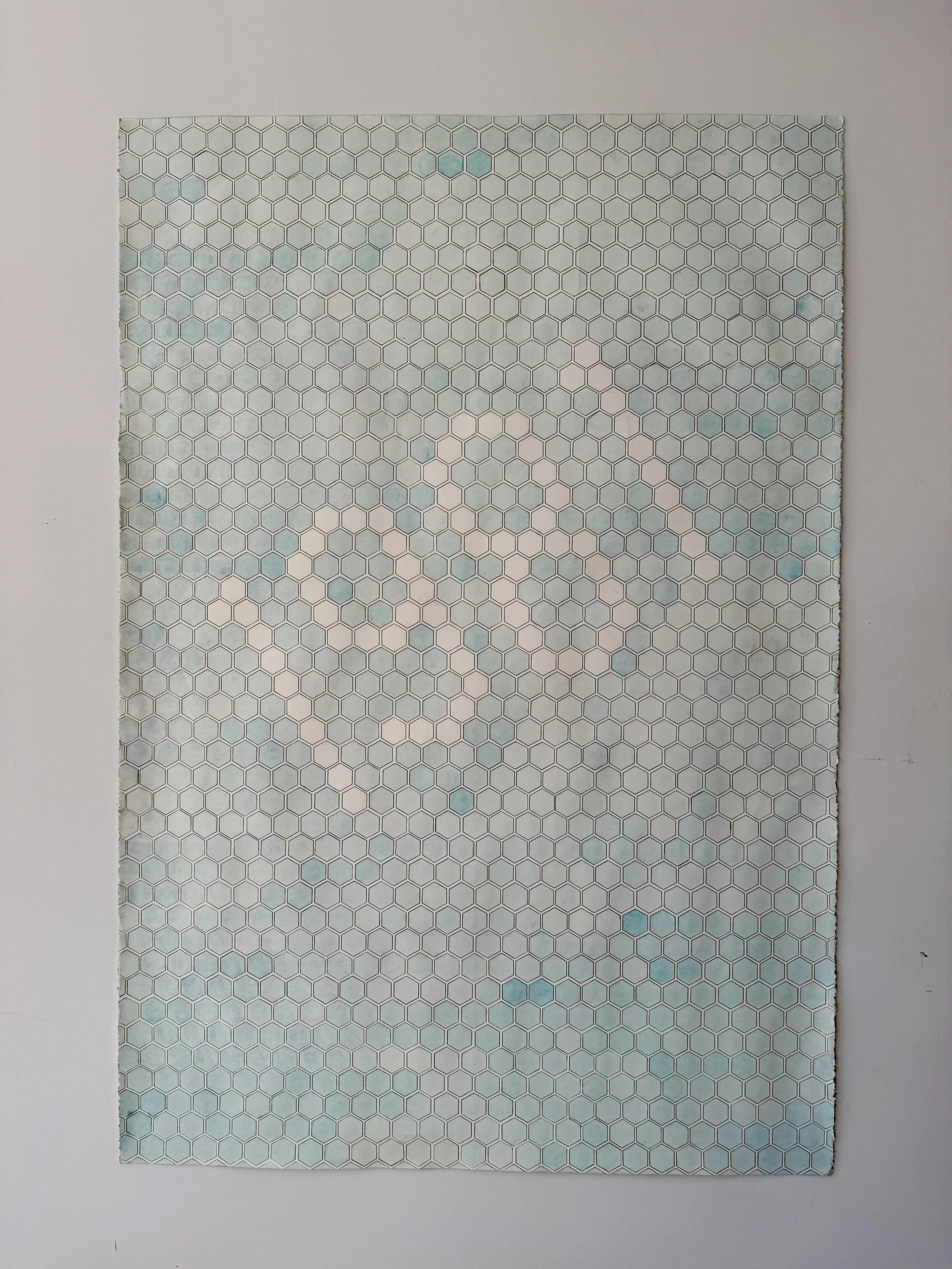 Untitled (1980)
Watercolor and graphite on paper, 2026
44 x 30 inches