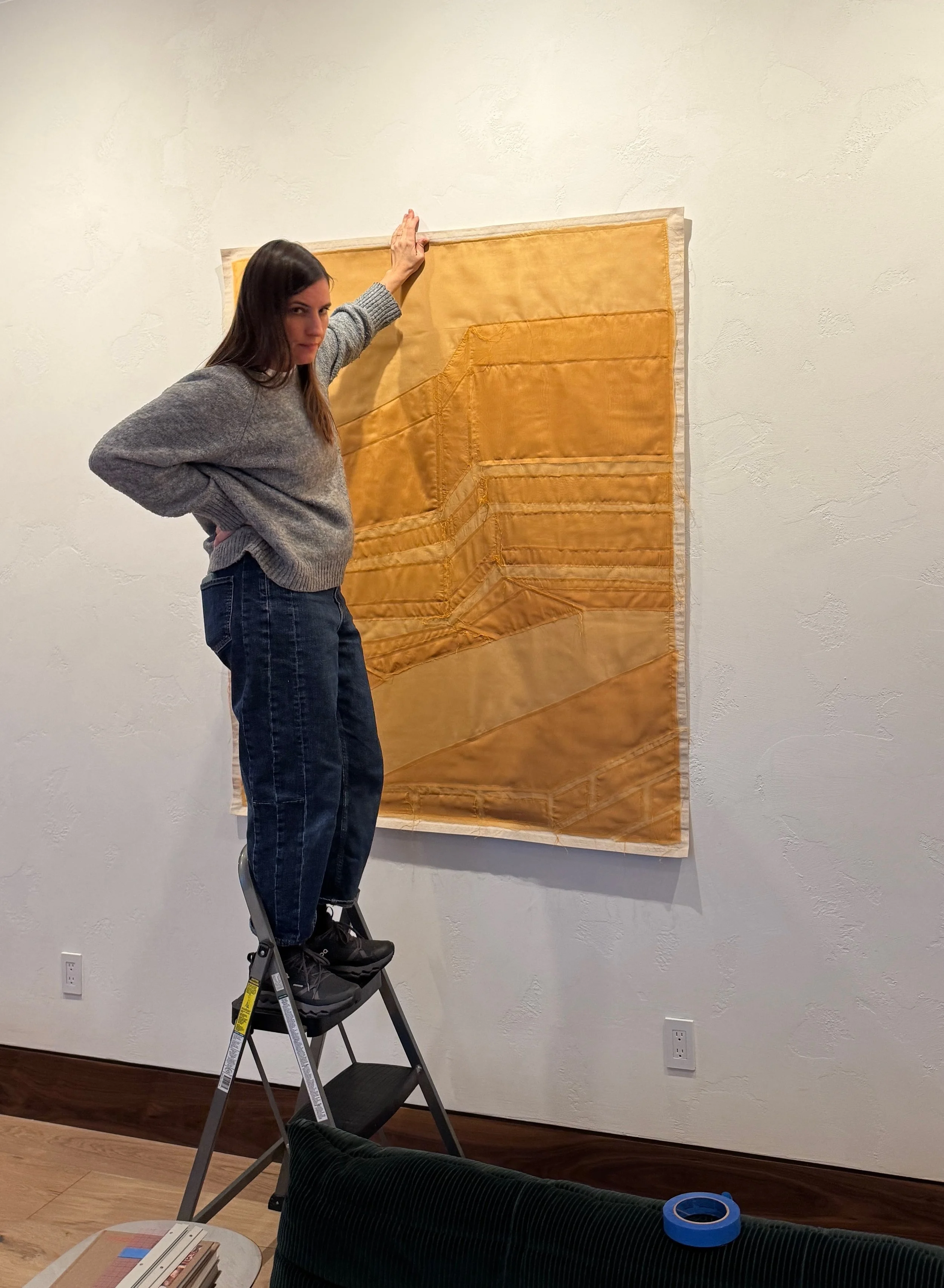 Voile on canvas, 2025
