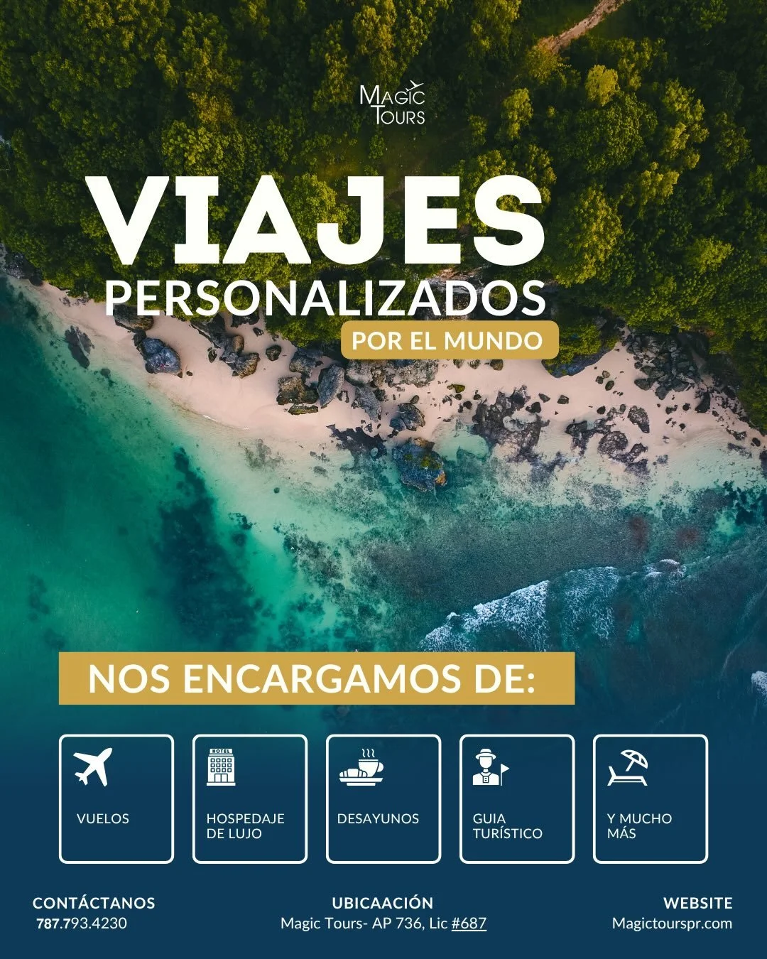 El mundo es demasiado grande como para quedarte con las ganas de conocerlo🌎

Bali, Italia, Turks and Caicos... no son solo nombres en un mapa, son recuerdos esperando a ser vividos. En Magic Tours transformamos el &ldquo;alguna vez ir&eacute;&rdquo;