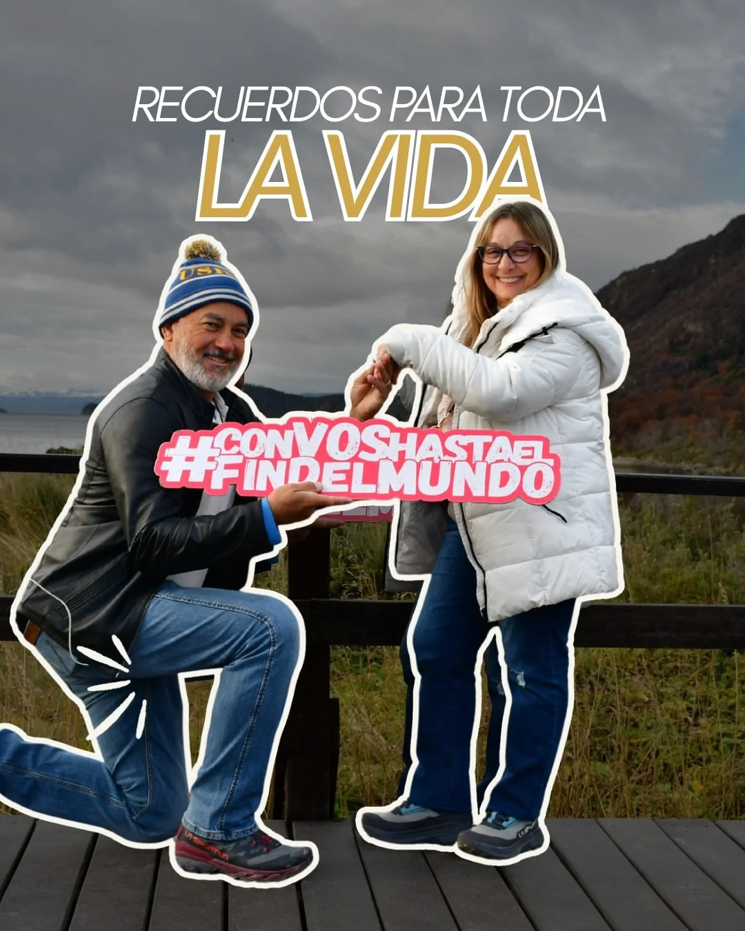 &iexcl;Llegamos al fin del mundo y la vista es espectacular! 🏔️✨

En Magic Tours, no solo vendemos destinos; creamos momentos que se quedan grabados para toda la vida. Estas fotos en Ushuaia son el vivo ejemplo de lo que significa viajar con prop&oa