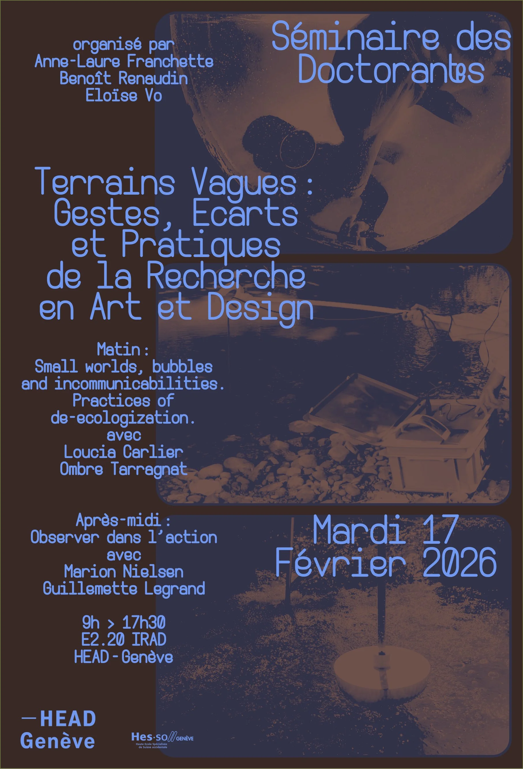 Séminaire doctoral : Terrains vagues : gestes, écarts et pratiques de la recherche en Art et Design